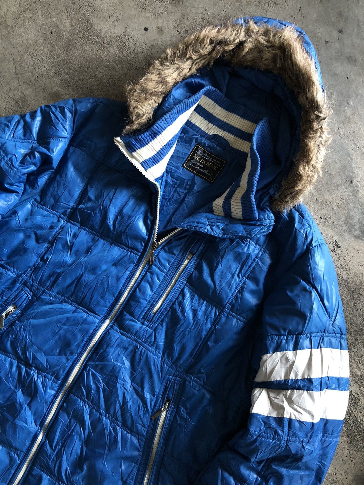 If Six Was Nine × Japanese Brand × Le Grande Bleu (L.G.B.) JAPANESE NOTA BENE JACKET FUR HOODIE LGBSTYLE Size US L / EU 52-54 / 3 - 5 Thumbnail
