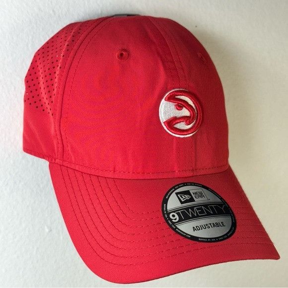 NBA NEW ERA ATLANTA HAWKS RED NBA LASER CUT MESH HAT Size ONE SIZE - 2 Thumbnail
