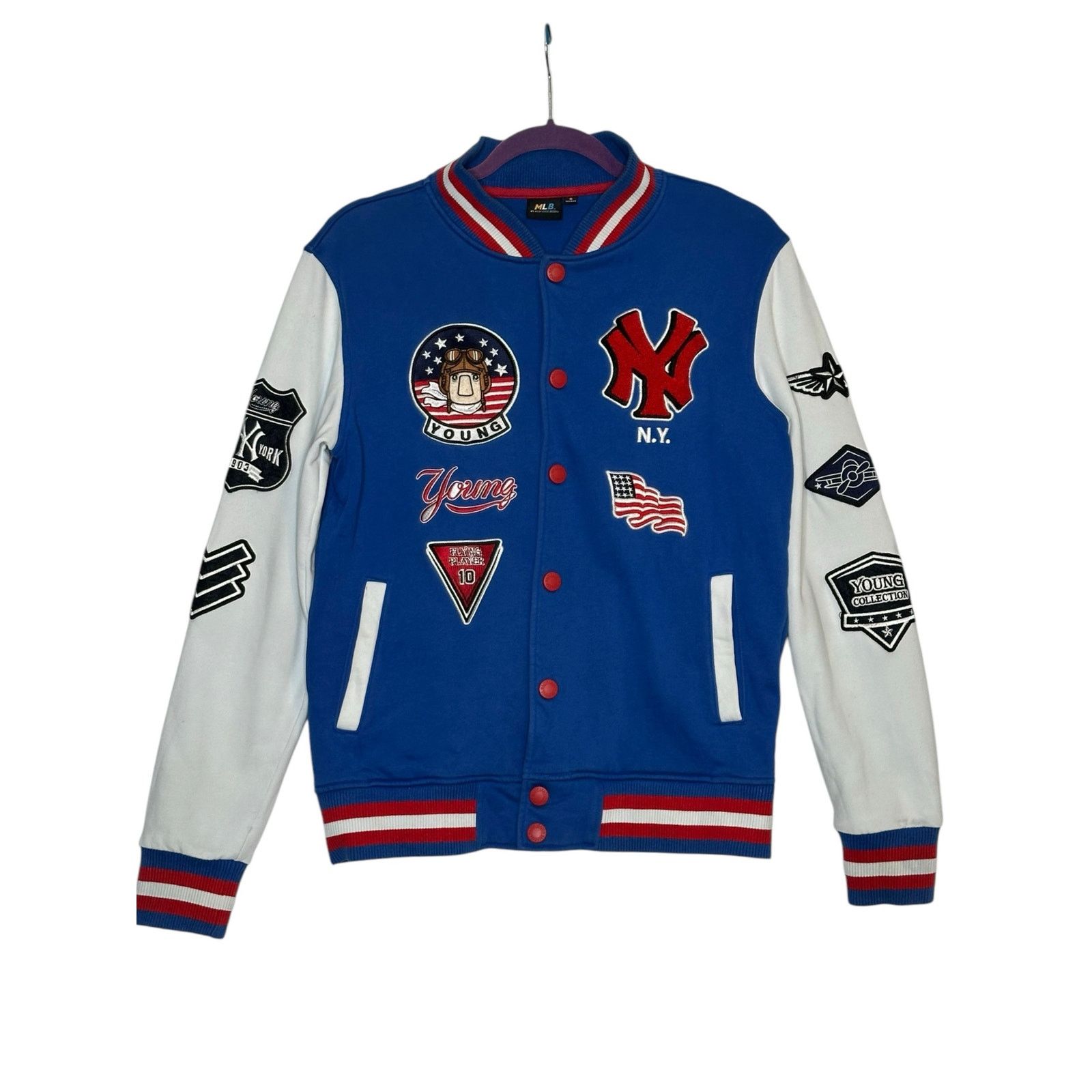 MLB MLB New York Yankees blue white varsity jacket size Small Size US S / EU 44-46 / 1 - 6 Thumbnail