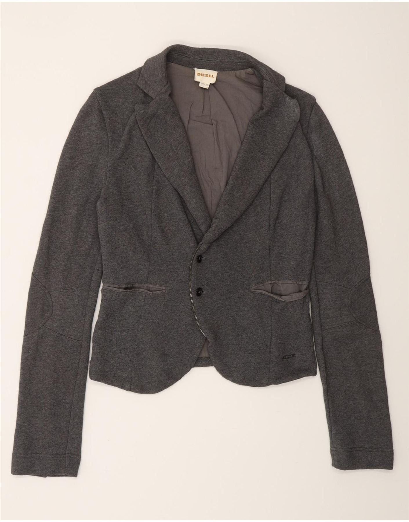 Diesel Womens Overd 2 Button Blazer Jacket UK 6 XS Grey Size XS / US 0-2 / IT 36-38 - 1 Thumbnail