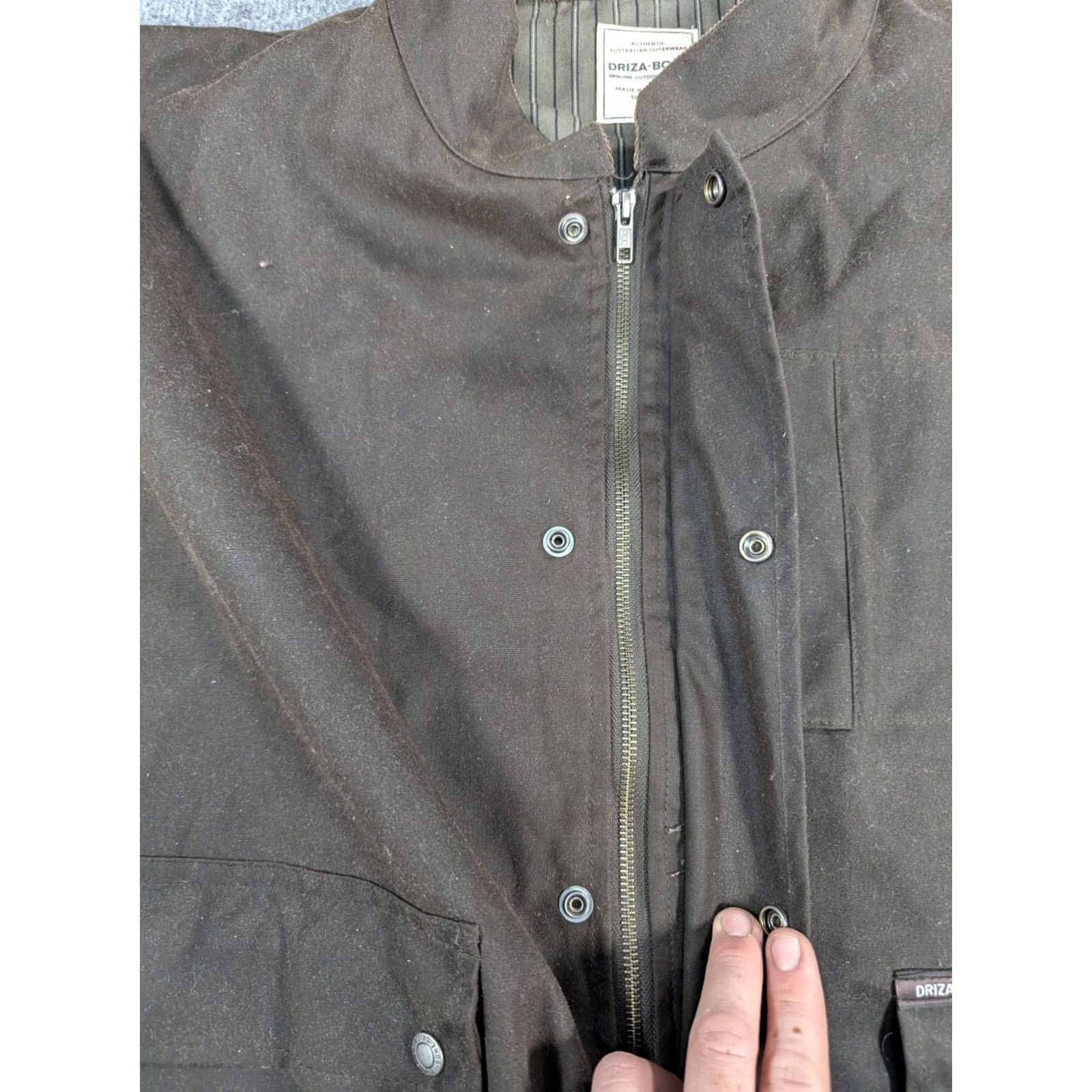Vintage Driza Bone Australia Jumbuck Waxed Wool Lined Full Zip Vest Size 6XL Mens Size US XXL / EU 58 / 5 - 5 Thumbnail