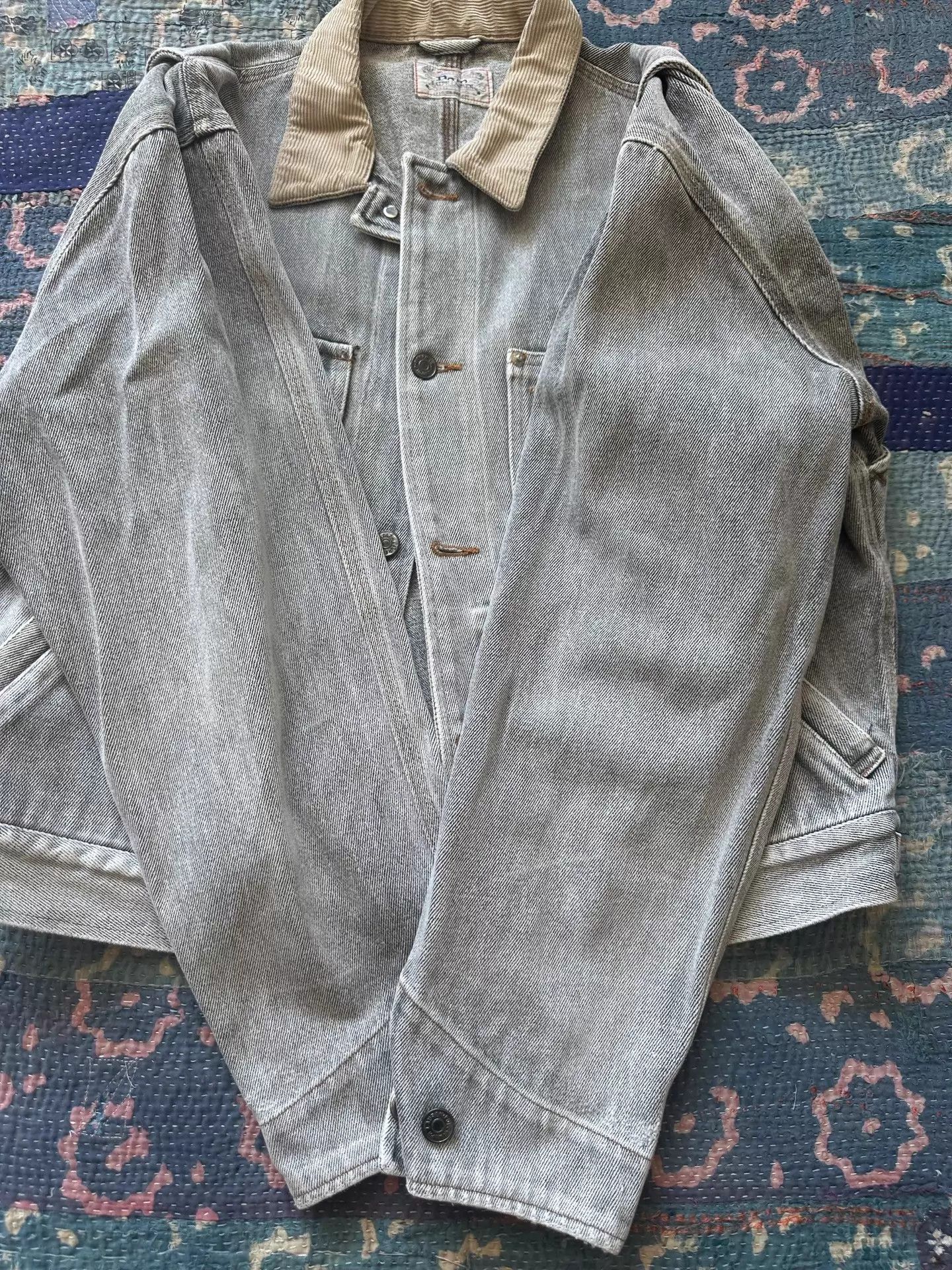 RRL Ralph Lauren RRL 80s Corduroy Panel Short Wide Jacket Wht Label Size US M / EU 48-50 / 2 - 3 Thumbnail