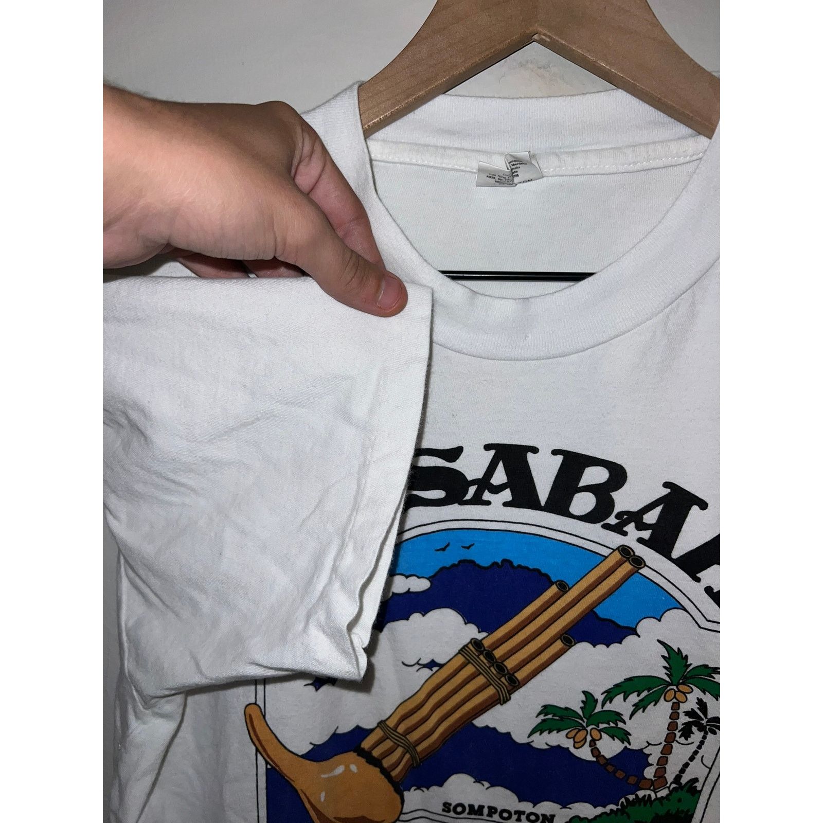 Vintage Vintage Borneo Shirt I Love Sabah Sompoton Tee VTG 90s L Size L / US 10 / IT 46 - 6 Thumbnail