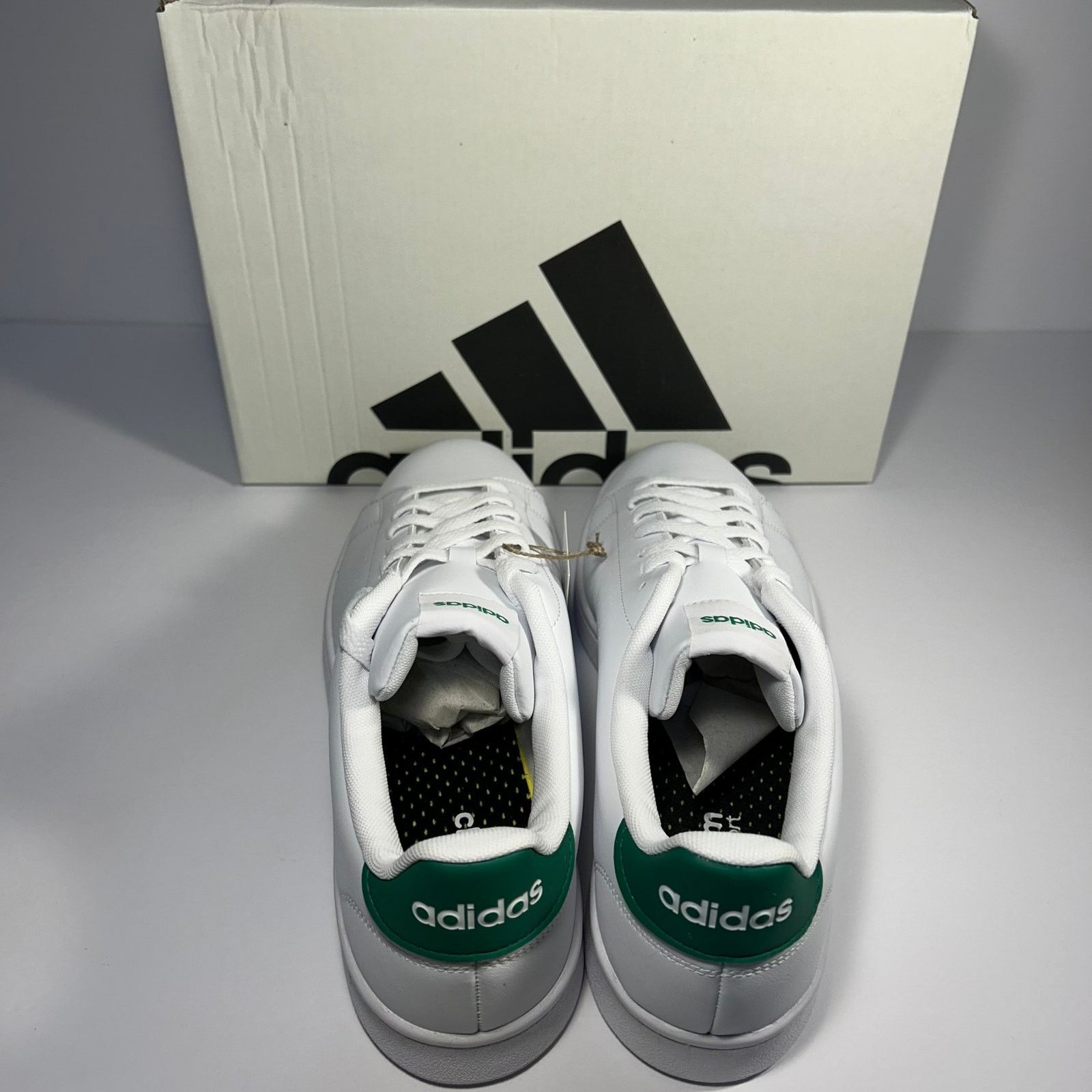 Adidas Mens Adidas Advantage Cloudfoam White/Green Size 10 GZ5300 Size US 10 / EU 43 - 7 Thumbnail