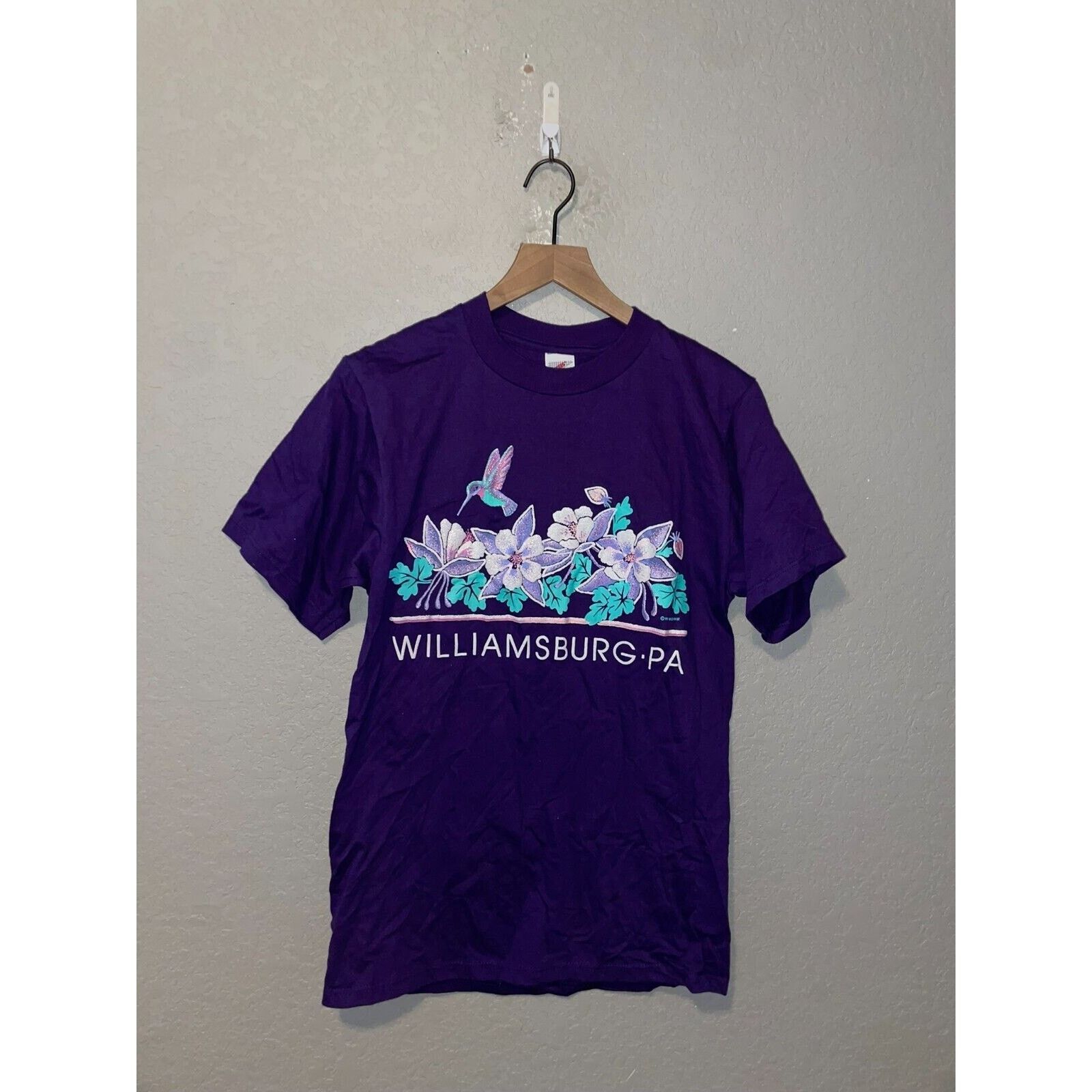 Jerzees Vintage Williamsburg Shirt Pennsylvania Flower Tee 90s M Size US M / EU 48-50 / 2 - 1 Thumbnail