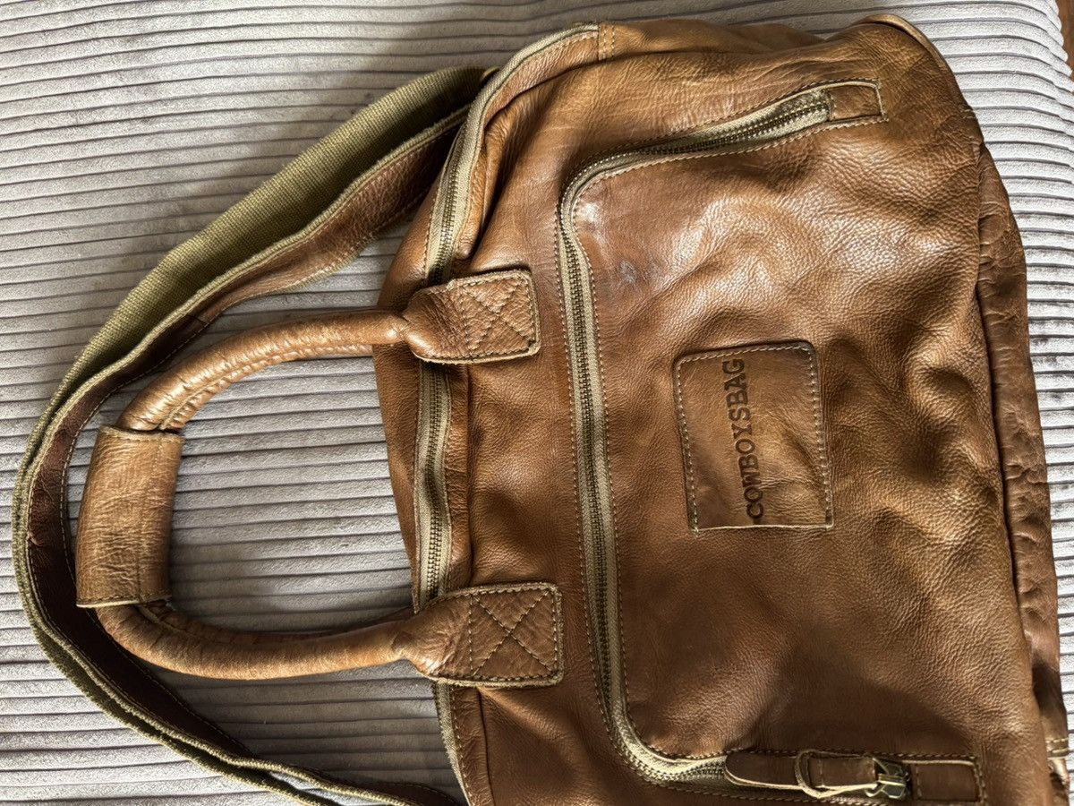 Genuine Leather Vintage Cowboysbag Leather Crossbody/Shoulder Big Bag Size ONE SIZE - 9 Thumbnail