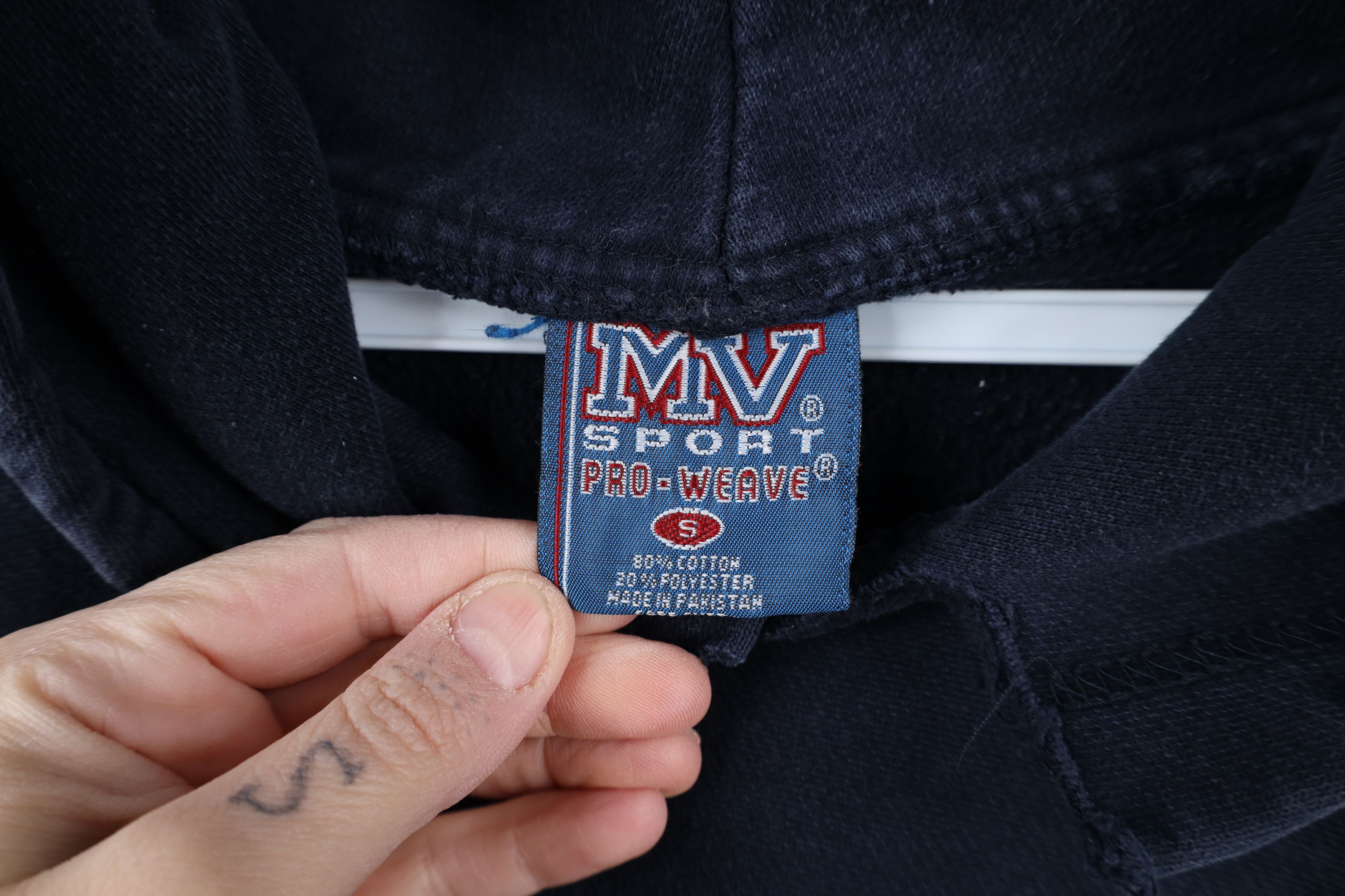Vintage Vintage 90s Reverse Weave University of Michigan Hoodie Size US S / EU 44-46 / 1 - 6 Thumbnail