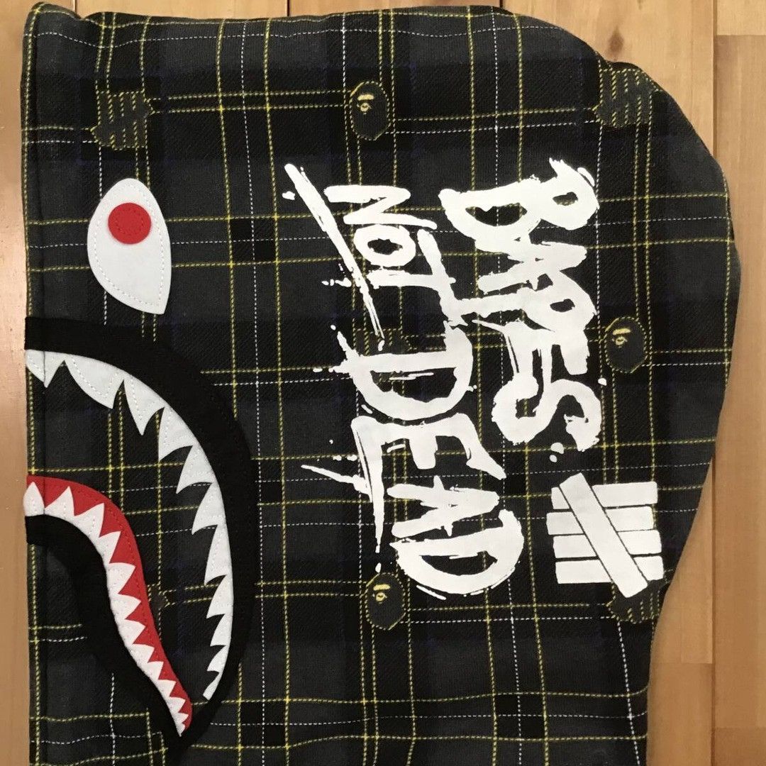 Bape × Undefeated BAPE × Undefeated Check Shark full zip Hoodie a bathing ape Size US M / EU 48-50 / 2 - 6 Thumbnail