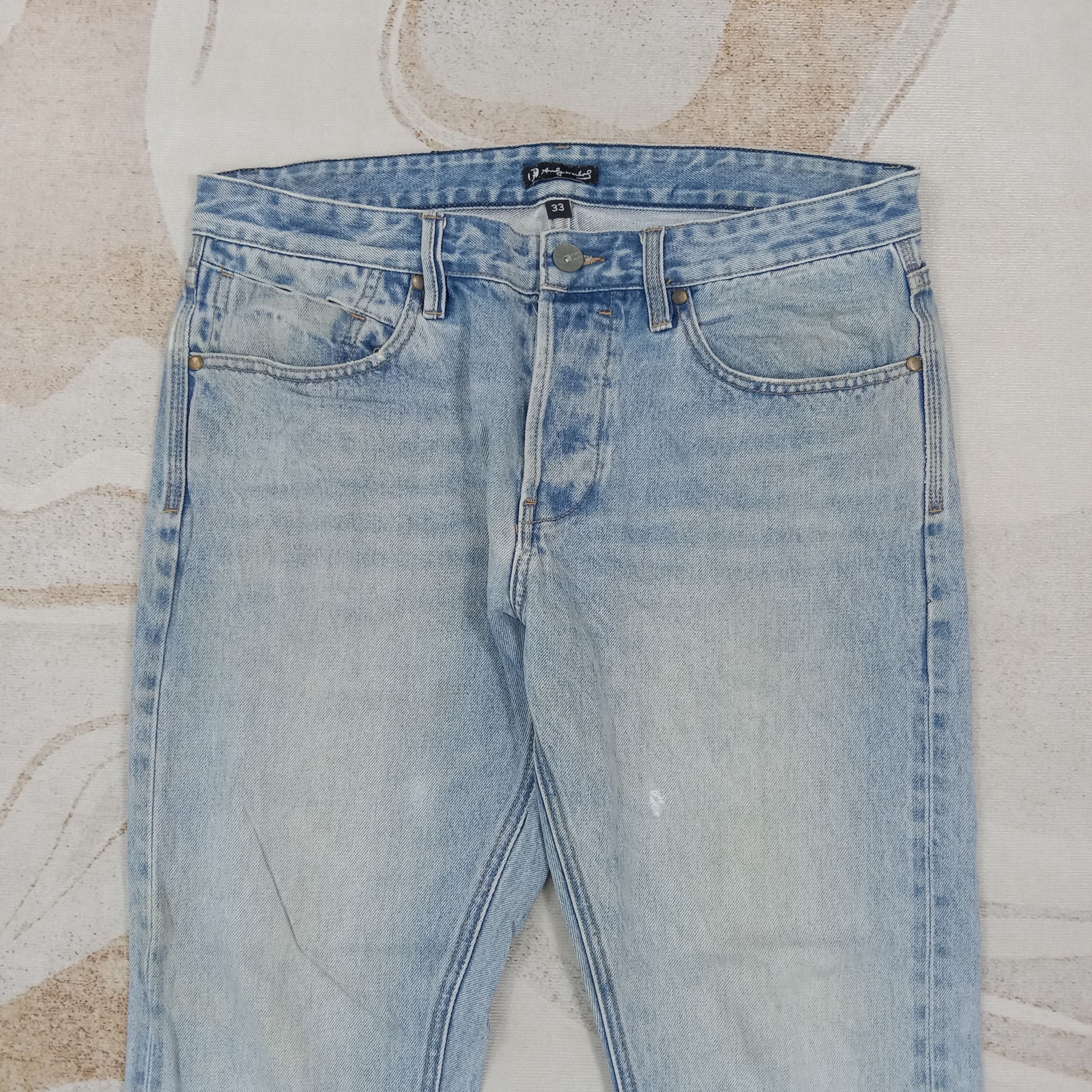 Andy Warhol Andy Warhol X Billabong Selvedge Denim Jeans C280N9 Size US 35 - 2 Thumbnail