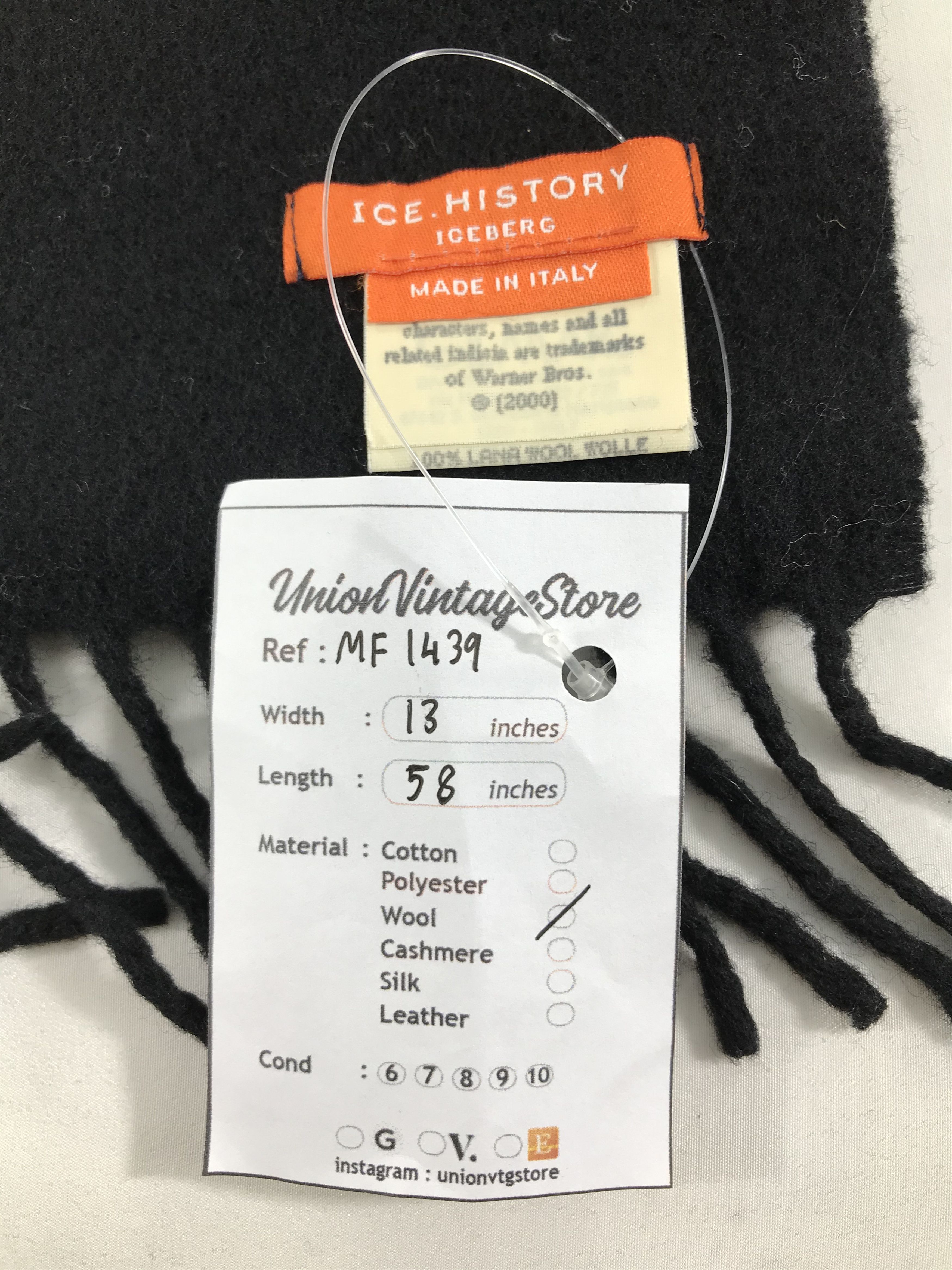 Iceberg Vintage Iceberg x Warner Bros Scarf/Muffler/Neckwear MF1439 Size ONE SIZE - 5 Thumbnail