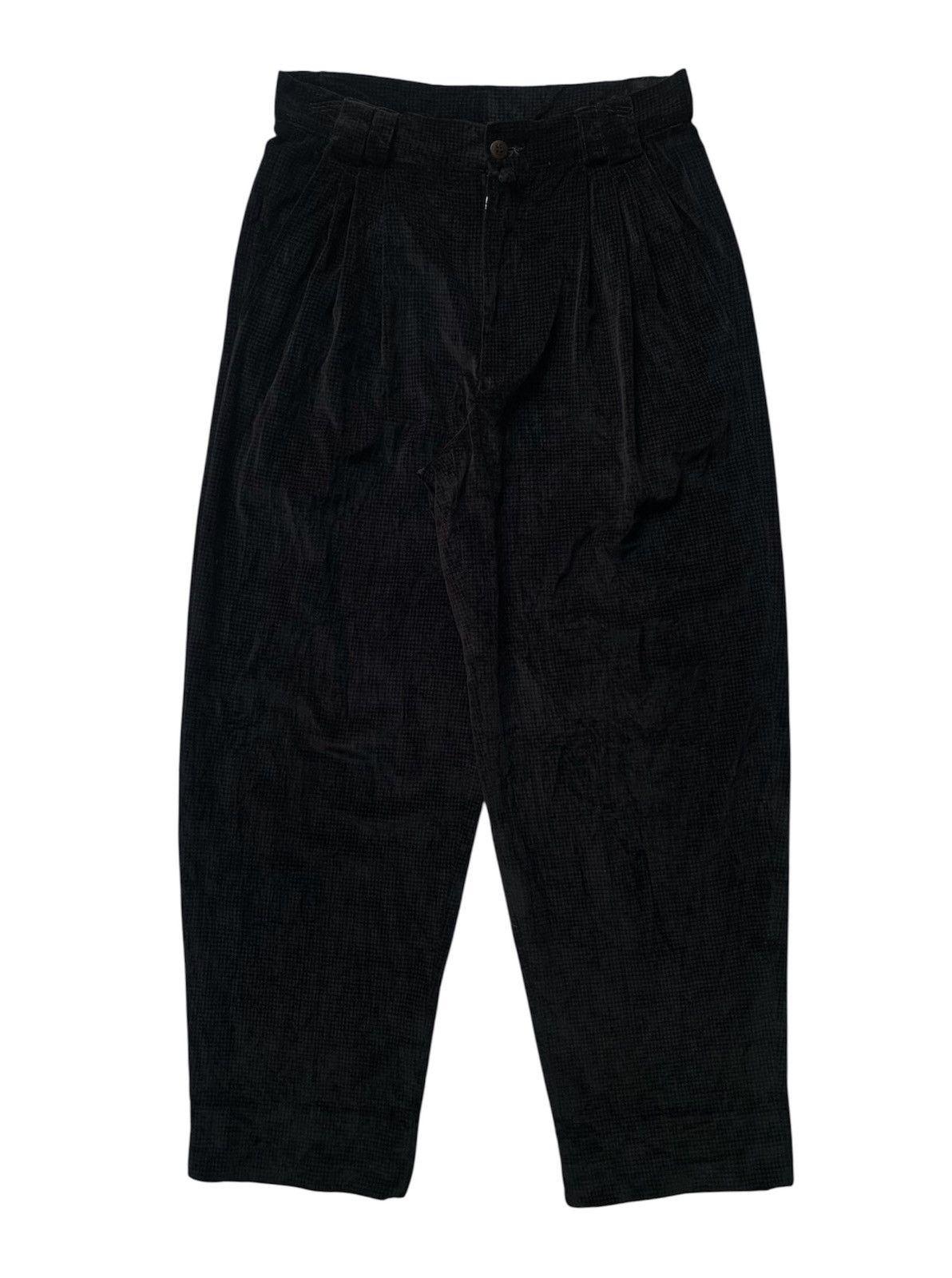 Versace Vintage gianni versace houndstooth pattern pleated corduroy Size US 30 / EU 46 - 1 Thumbnail