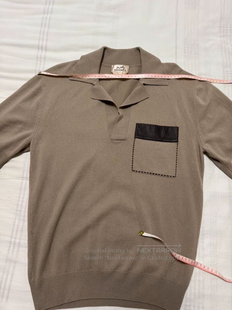 Hermes Hermes Shortsleeve, 100% wool, unisex, leather pockets. Size US S / EU 44-46 / 1 - 3 Thumbnail
