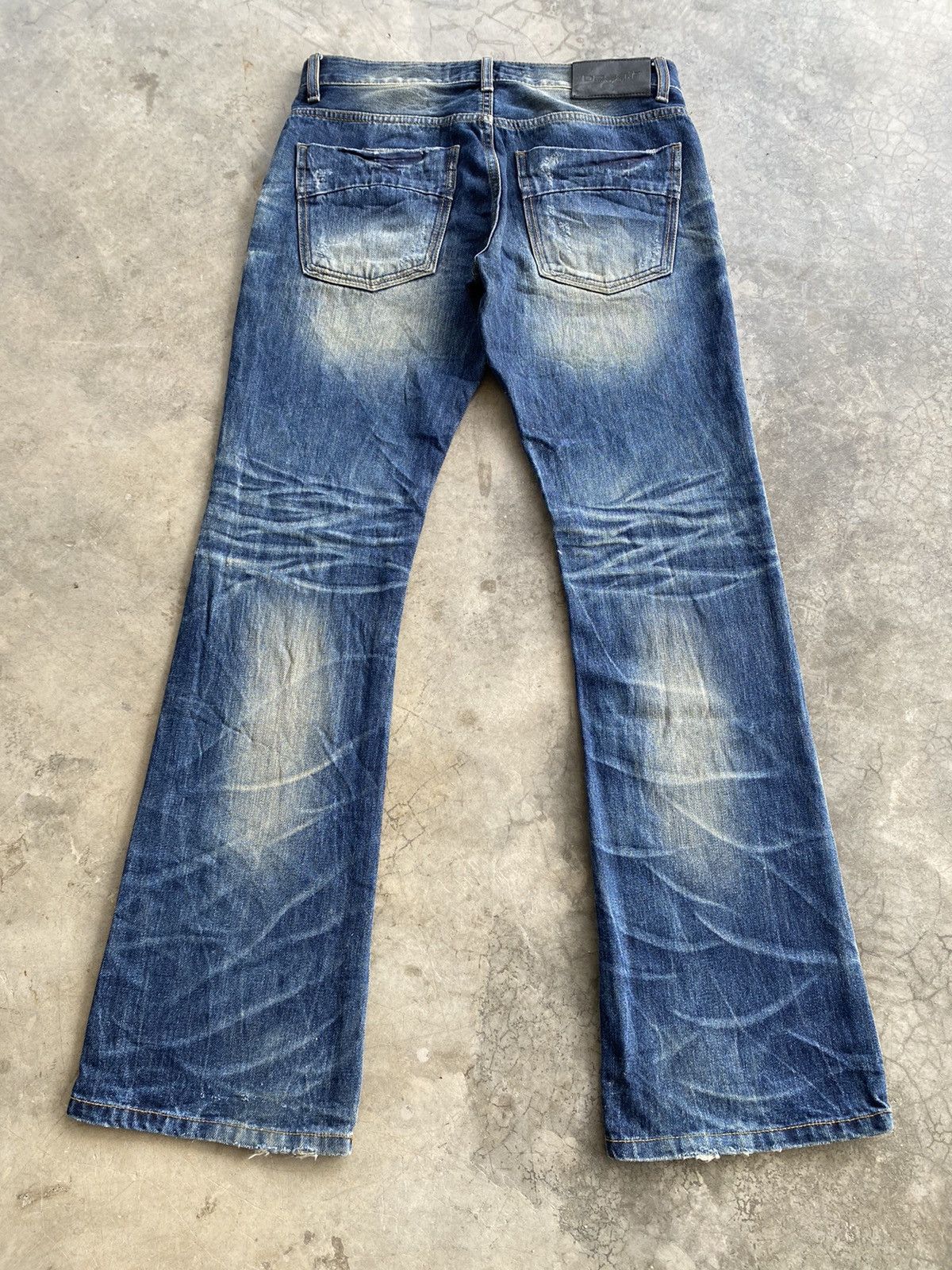 Hysteric Glamour × Japanese Brand × Tornado Mart Flare Jeans DPSR Mud Rusty Distressed Denim Size US 32 / EU 48 - 1 Thumbnail