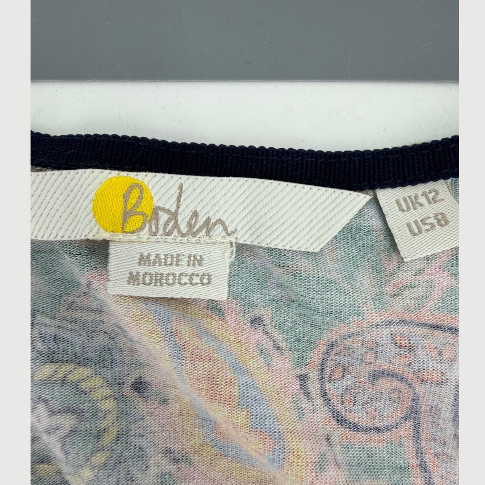 Boden Boden Paisley Wrap Ruched Long Sleeve Top 8 Size M / US 6-8 / IT 42-44 - 4 Thumbnail