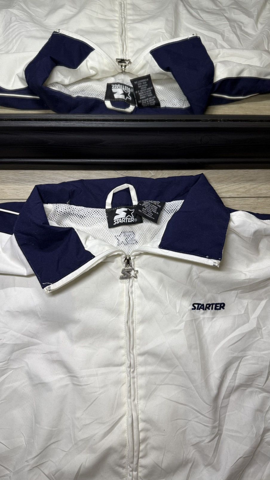 Starter Vintage / Y2K 1990s Starter Windbreaker SpellOut Jacket Size US XL / EU 56 / 4 - 4 Thumbnail