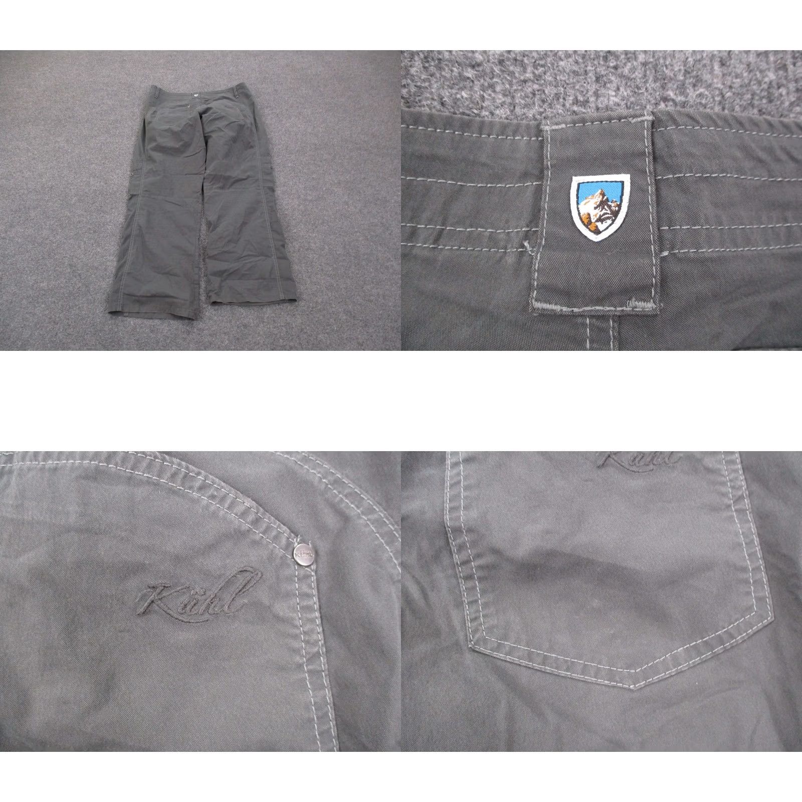 Vintage Kuhl Pants Womens 12 Gray Straight Carpenter Pants Mens? Womens? Size 24" / US 00 / IT 34 - 9 Thumbnail