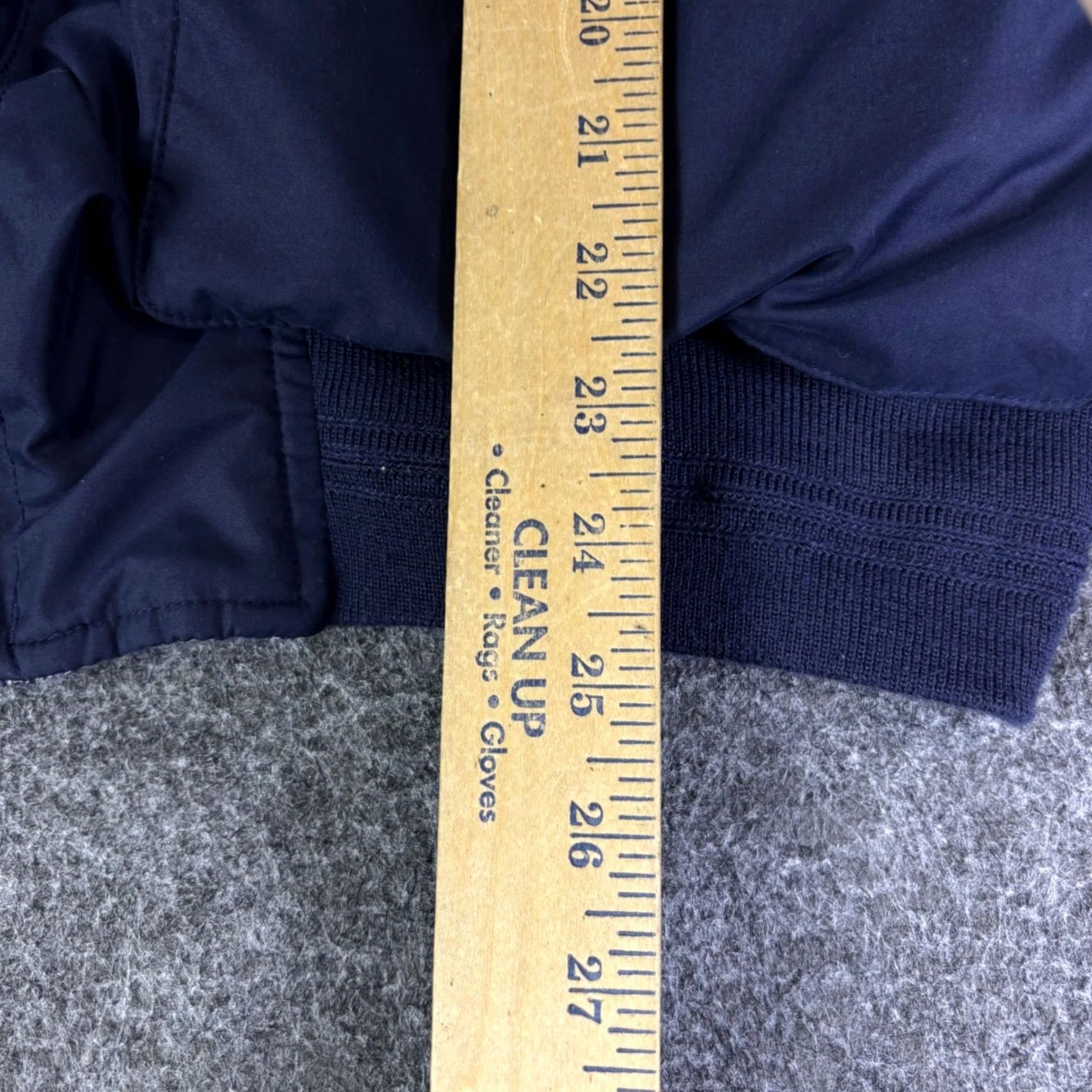 Nautica VINTAGE Nautica Bomber Jacket Navy Blue Full Zip Lined Mens XL 90s Jacket Size US XL / EU 56 / 4 - 4 Thumbnail