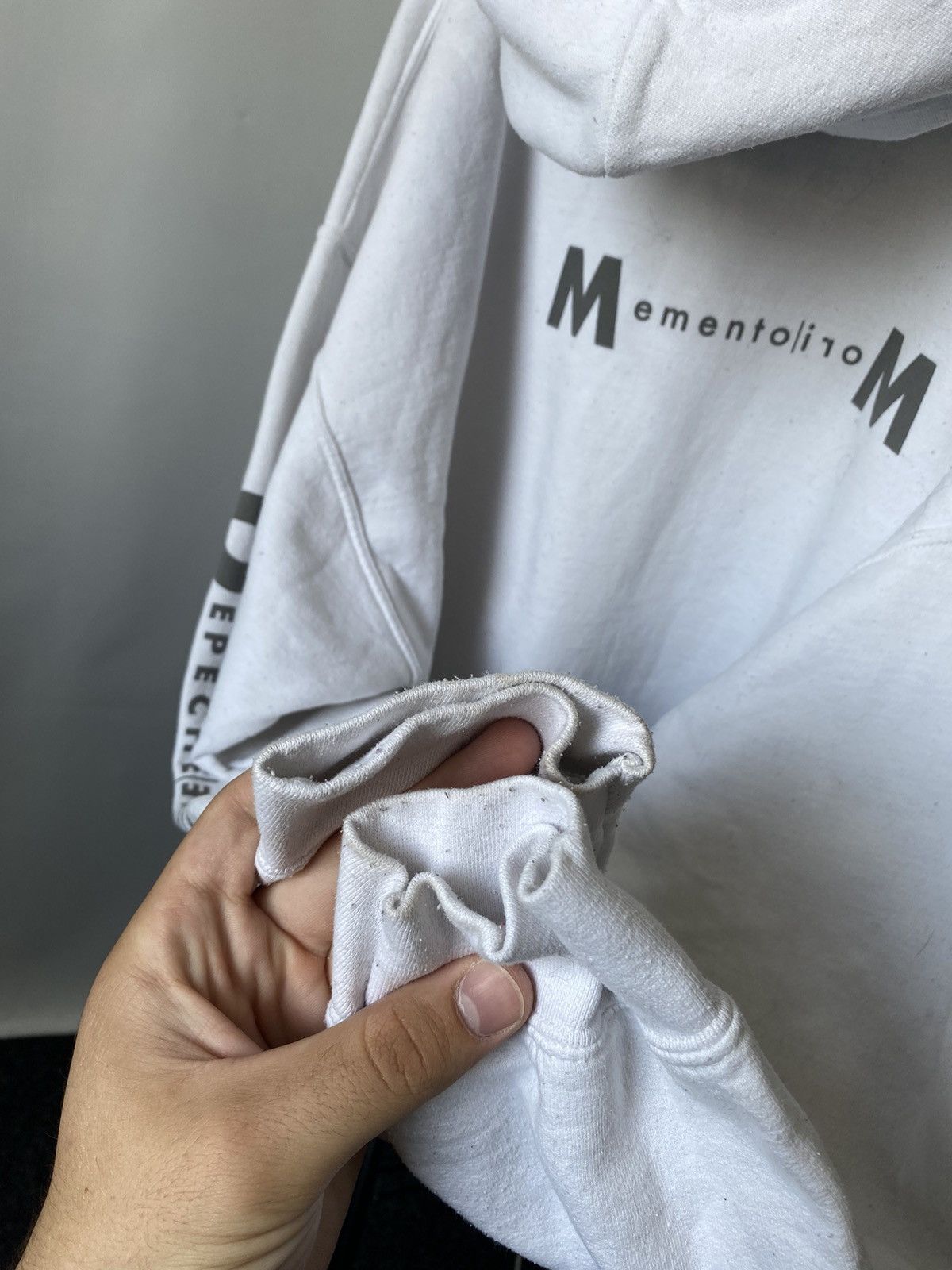 Band Tees 00s Depeche Mode Memento Mori White Hoodie Angel Size US XL / EU 56 / 4 - 13 Thumbnail