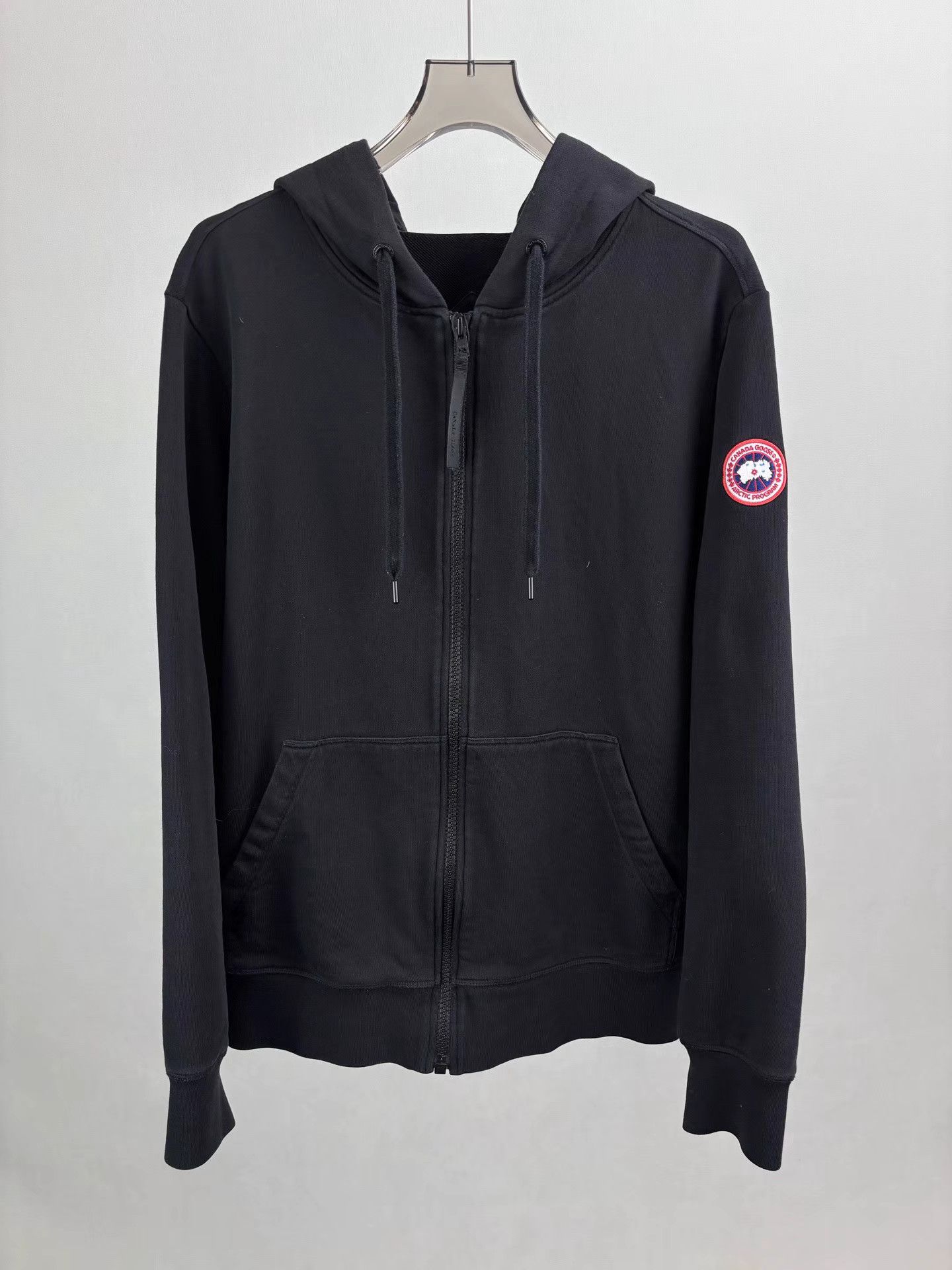 Canada Goose CANADA GOOSE Black Hooded Zip Jacket Size US XL / EU 56 / 4 - 1 Thumbnail