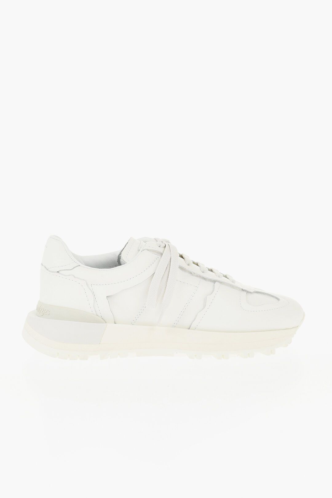 Maison Margiela og1mm1125 Leather Low-Top Sneakers in White Size US 10 / IT 40 - 1 Thumbnail