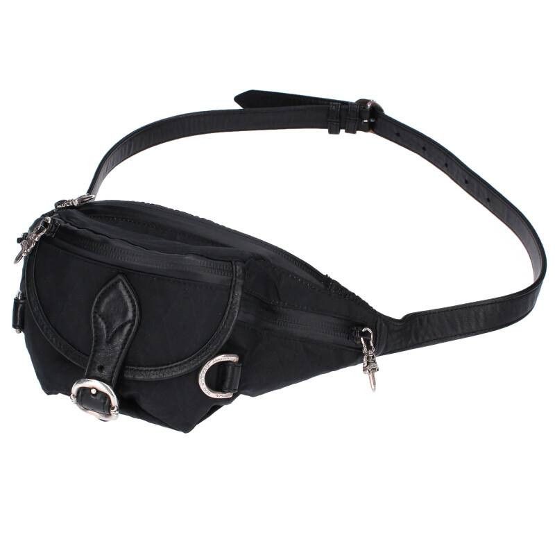 image of Chrome Hearts Nylon Mini Gunslinger Snat Pack in Black, Men's