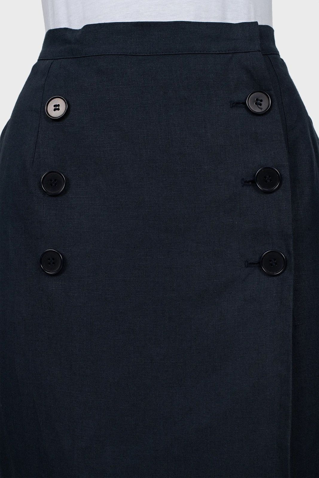 Yves Saint Laurent Lienen vintage skirt yves saint laurent vacation Size 30" / US 8 / IT 44 - 4 Thumbnail