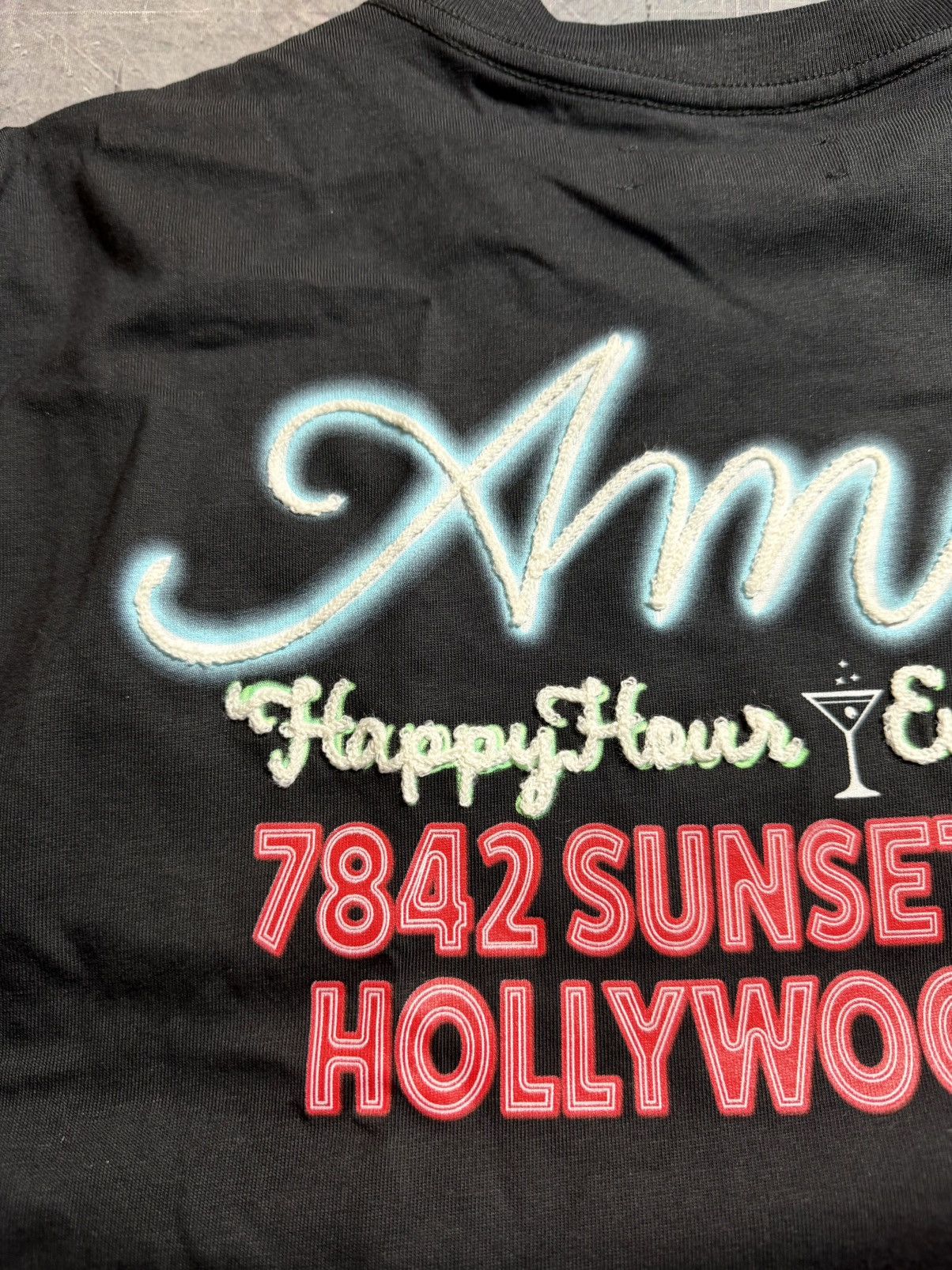 Amiri Amiri Neon Lights Embroidered Logo T-Shirt Size US L / EU 52-54 / 3 - 5 Thumbnail