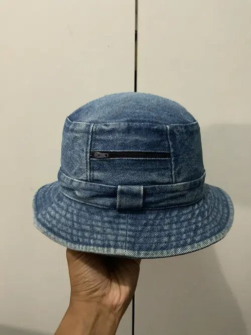 Japanese Brand Denim Bucket Hat Size ONE SIZE - 2 Thumbnail