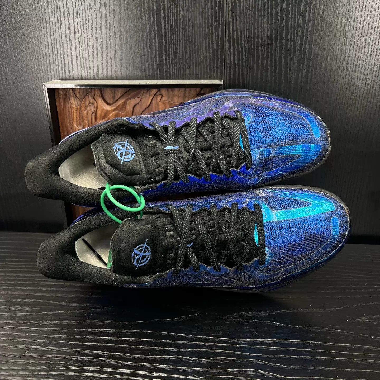 Li-Ning LI-NING Gamma Black & Blue 44 (New) Size US 10.5 / EU 43-44 - 8 Thumbnail