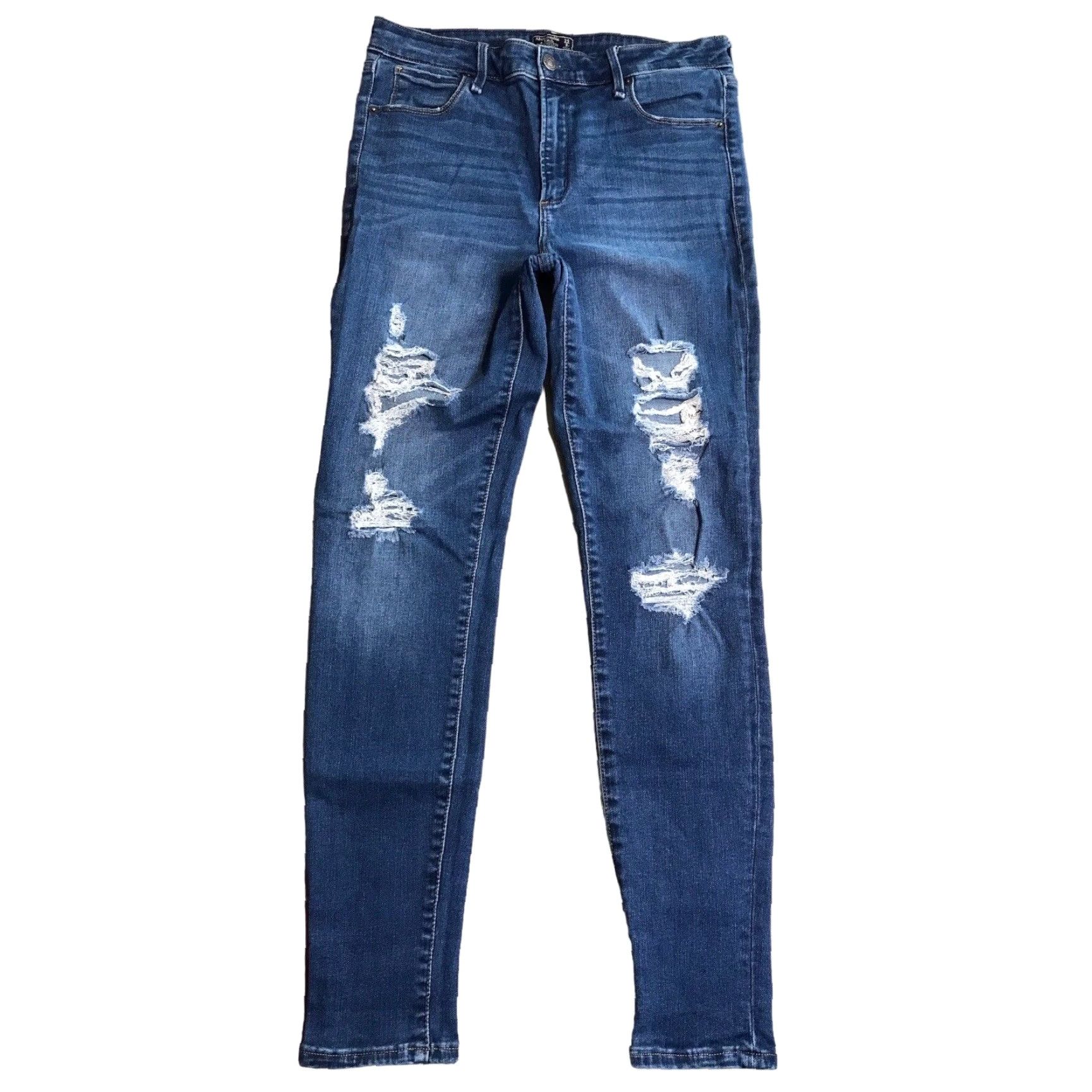 Abercrombie & Fitch Abercrombie & Fitch Simone High Rise Super Skinny Jeans Womens 29 X 29 Inseam Size 29" - 2 Thumbnail