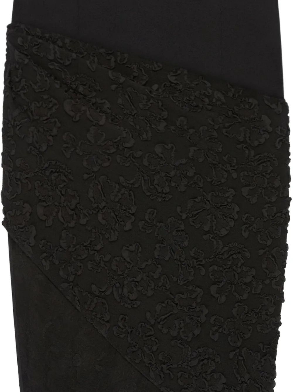 Givenchy o1n1vont0326 Floral-Patterned High-Waisted Skirt in Black Size 25" / US 0 / IT 36 - 2 Thumbnail