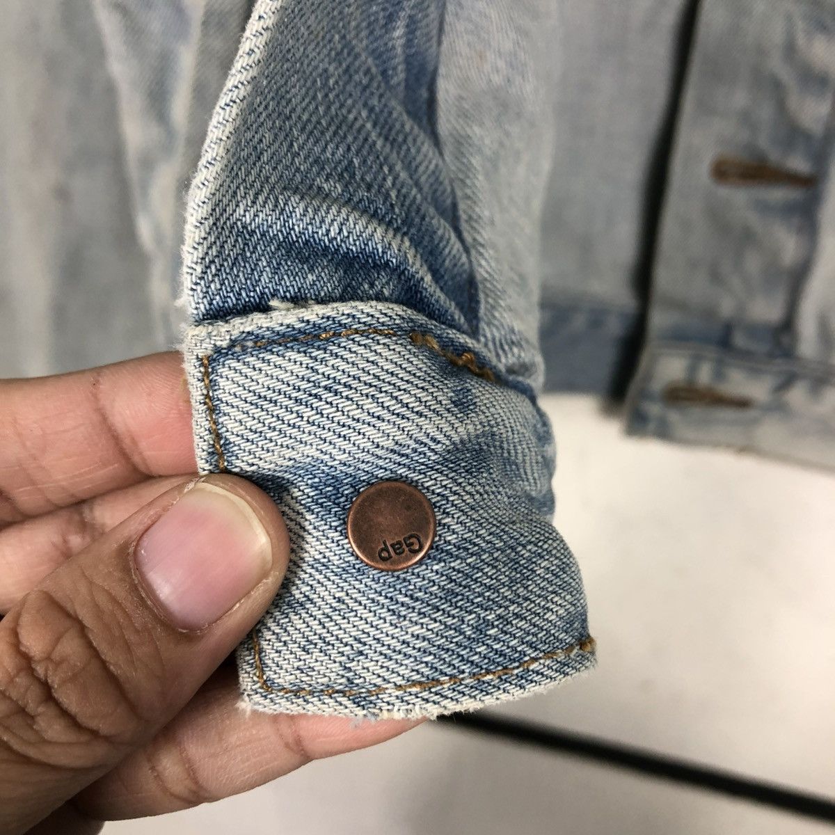 Japanese Brand 🔥VINTAGE CROPPED TRUCKER DENIM JACKET GAP Size US XS / EU 42 / 0 - 19 Thumbnail