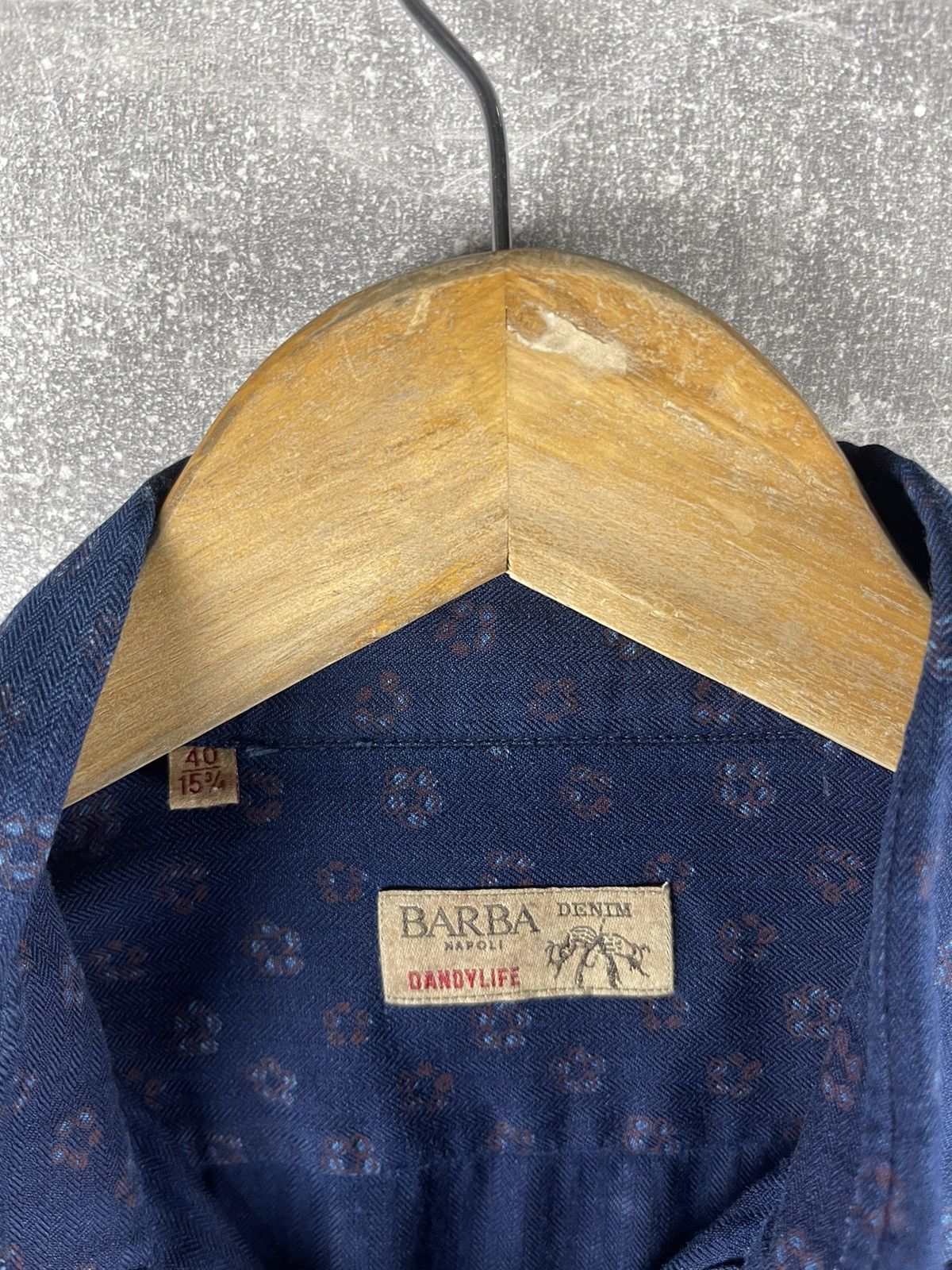 Barba Napoli Barba Napoli Patterned Cotton Shirt Men’s Size 40 Size US M / EU 48-50 / 2 - 8 Thumbnail