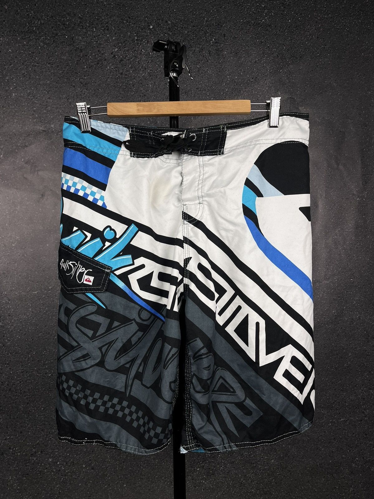 Quiksilver Streetwear Vintage Vintage Quiksilver Shorts Big Logo Y2K Style 90s Surfing Grailed