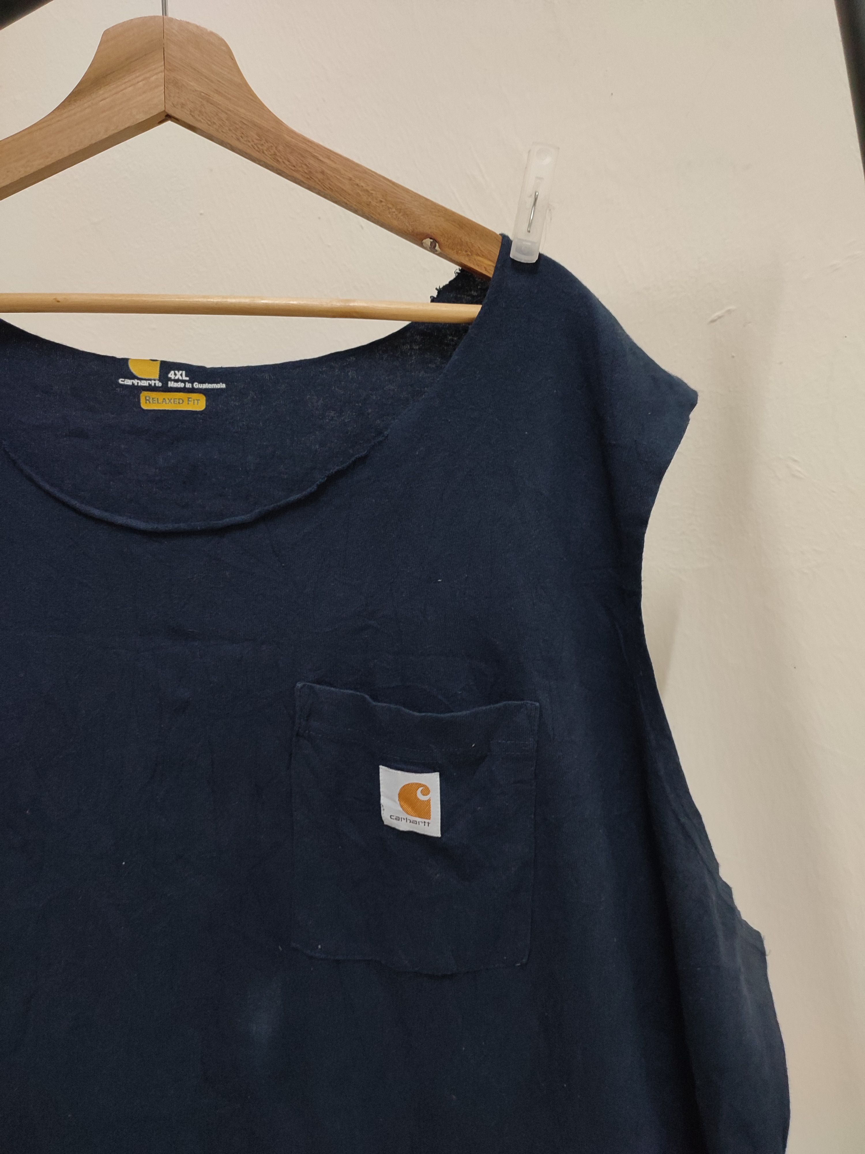 Carhartt Big Size Carhartt Sleeveless Single Pocket Tees Size US XXL / EU 58 / 5 - 10 Thumbnail