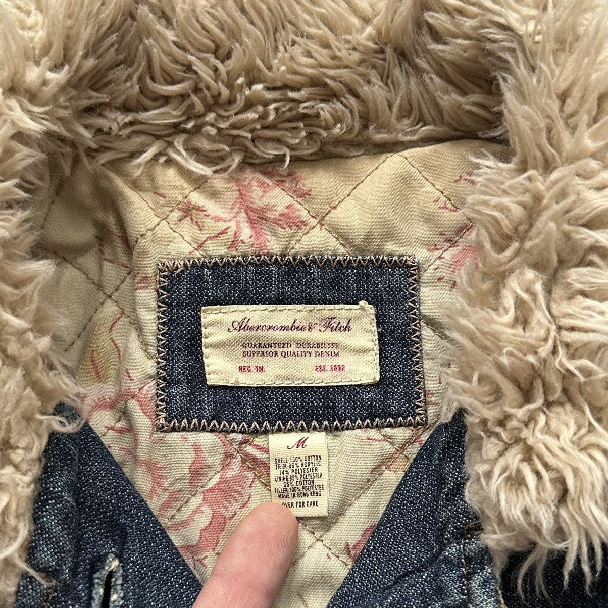 Hysteric Glamour × Undercover Abercrombie Fitch Napoleon Military Denim Jacket Fur Trim Size M / US 6-8 / IT 42-44 - 4 Thumbnail