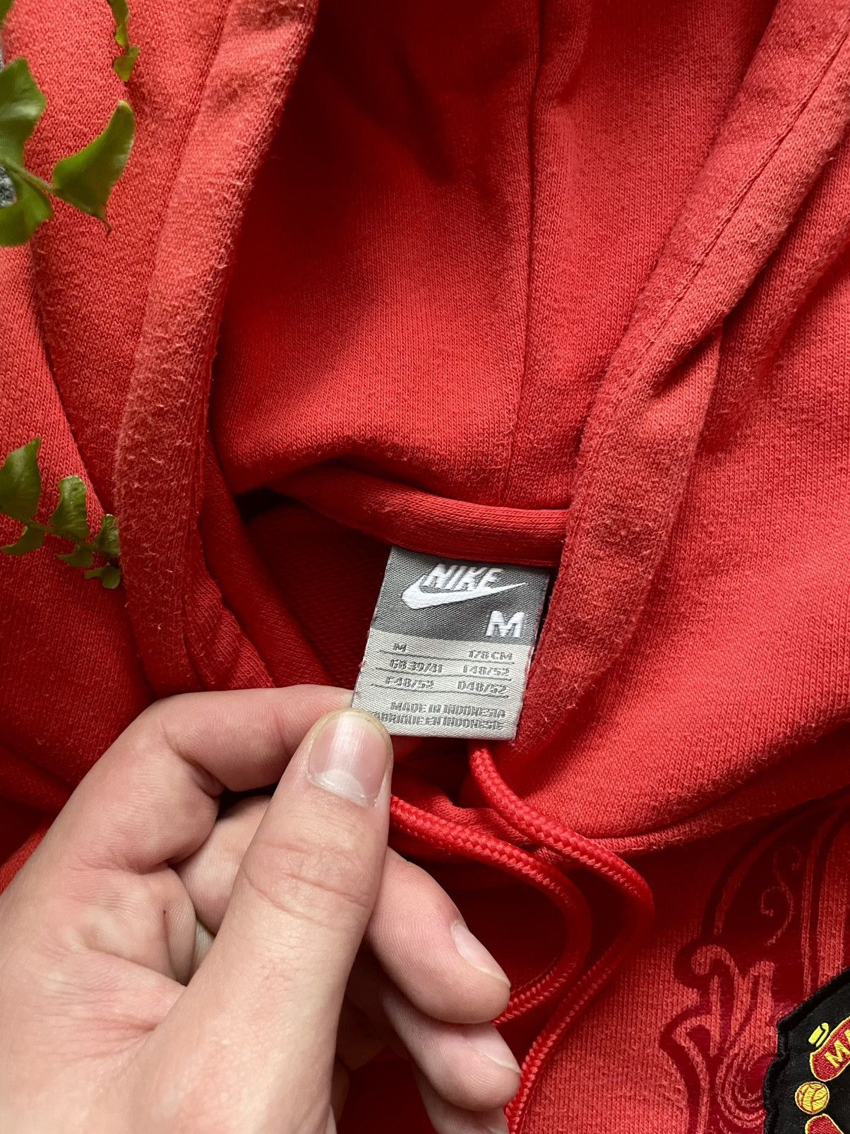 Nike × Vintage 00s Nike Hoodie Vintage Manchester United Streetwear Swoosh Size US M / EU 48-50 / 2 - 9 Thumbnail