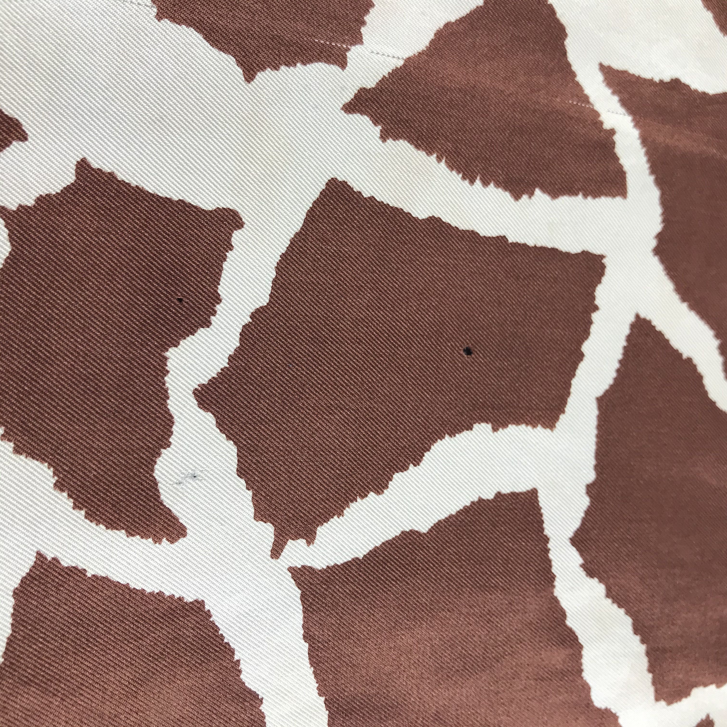 Hanae Mori Vintage Hanae Mori Giraffe Spots Stole Silk Scarf M73 Size ONE SIZE - 6 Thumbnail