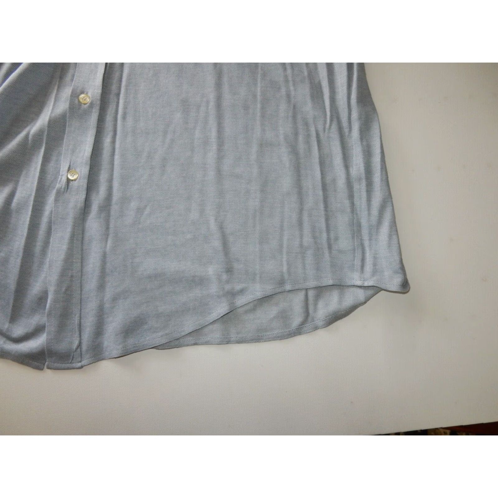 ELLIATT Vintage Piatelli Men's Gray Cotton Long Sleeve Button-Front Shirt Size M Size US M / EU 48-50 / 2 - 2 Thumbnail