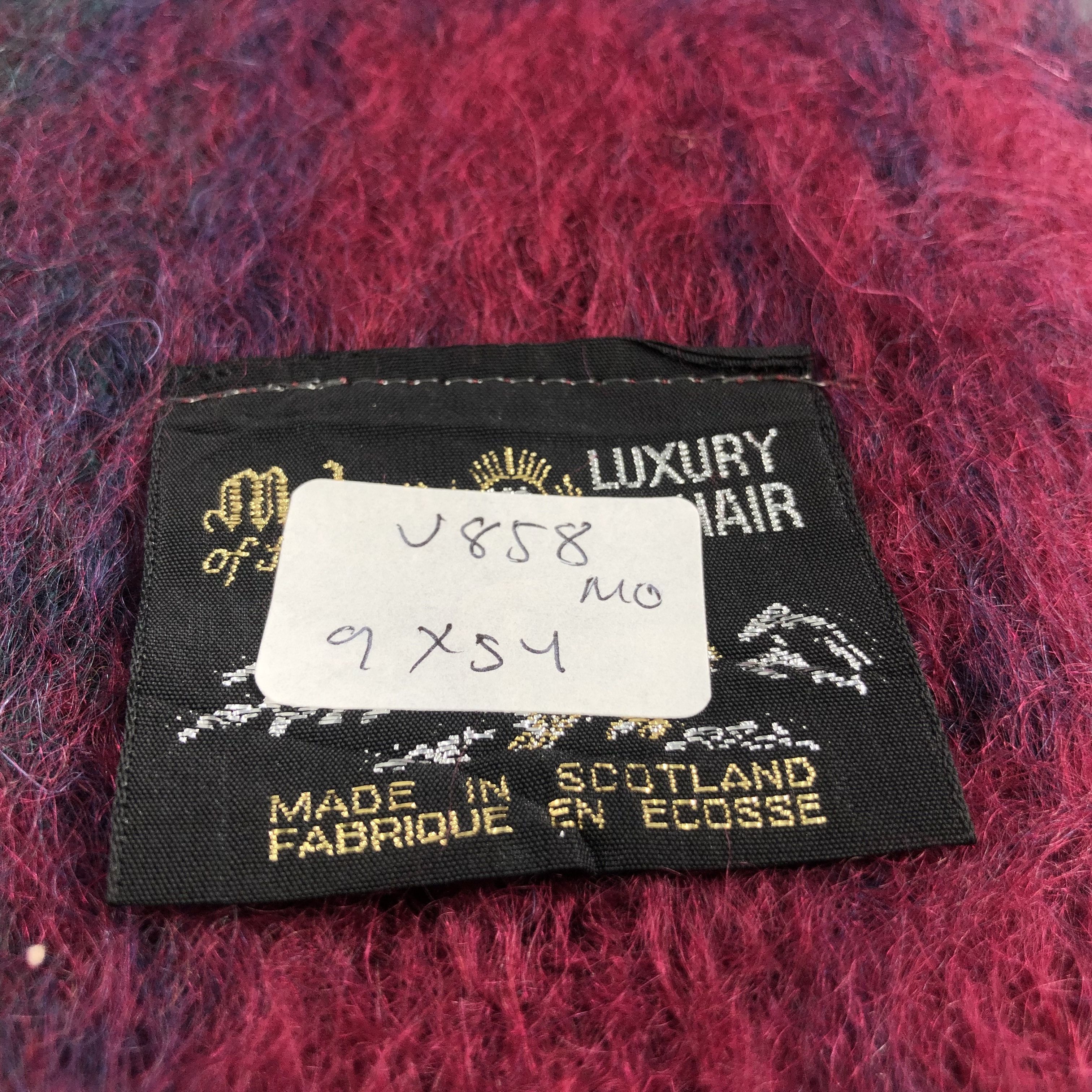 Vintage M&B Anson Tartan Mohair Scarf Muffler V858 Size ONE SIZE - 6 Thumbnail