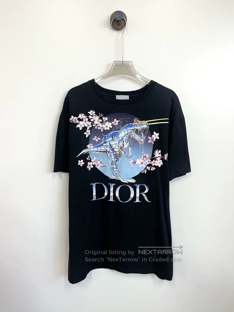 Dior Dior Co-branded black cherry blossom dinosaur print short- Size US XS / EU 42 / 0 - 1 Thumbnail