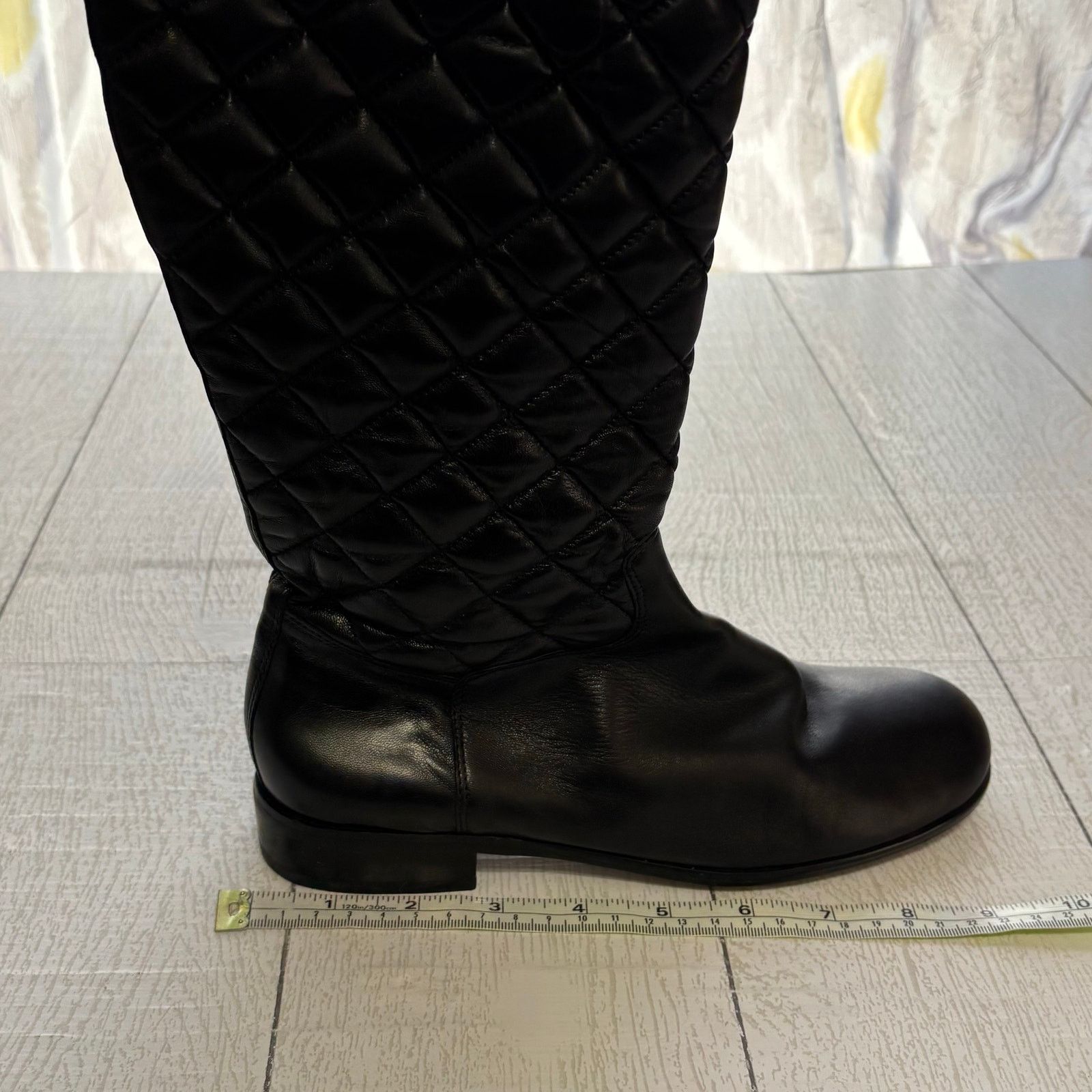 Other Corso Como Black Leather Over-the-Knee Boots Size 6 Size US 6 / IT 36 - 4 Thumbnail