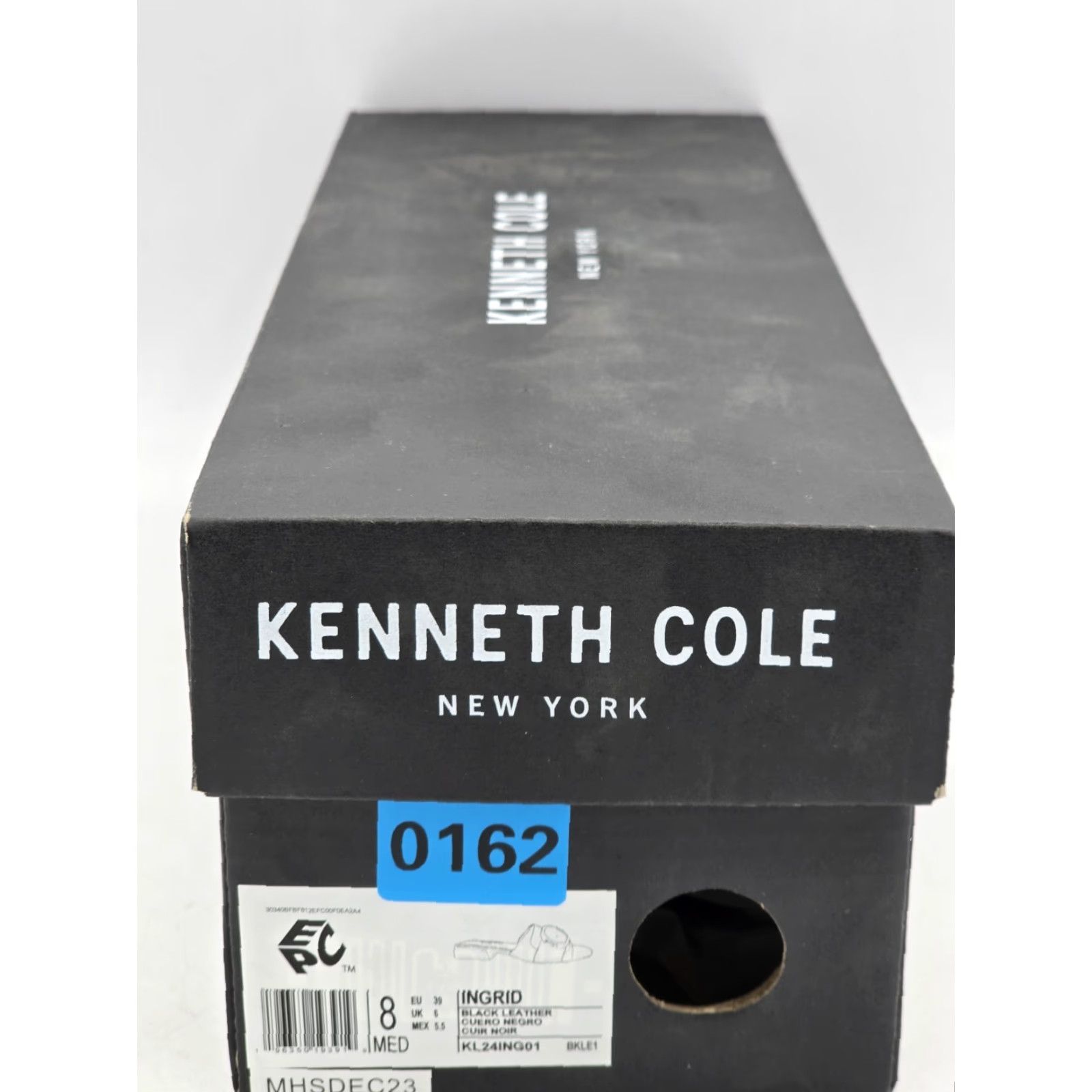 Kenneth Cole Kenneth Cole New York Women's Ingrid Sandal Black/Gold Sz 8 M - Shoes - Sandal - Leather - Slip-On - Adult - Female Size US 8 / IT 38 - 2 Thumbnail