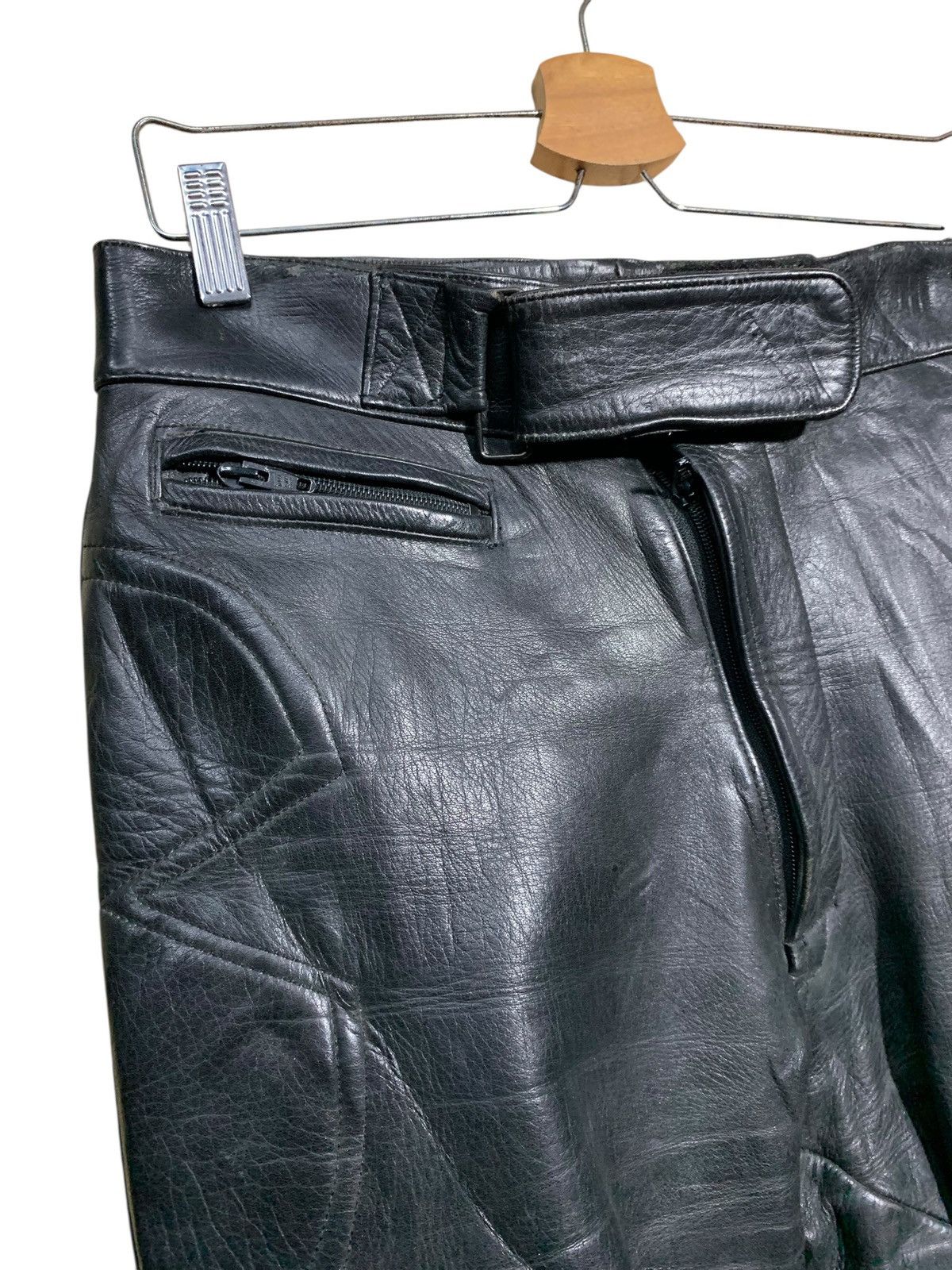 Sports Specialties 🔥VTG GENUINE LEATHER RACING PANTS WITH PADDING KNEE Size US 34 / EU 50 - 3 Thumbnail
