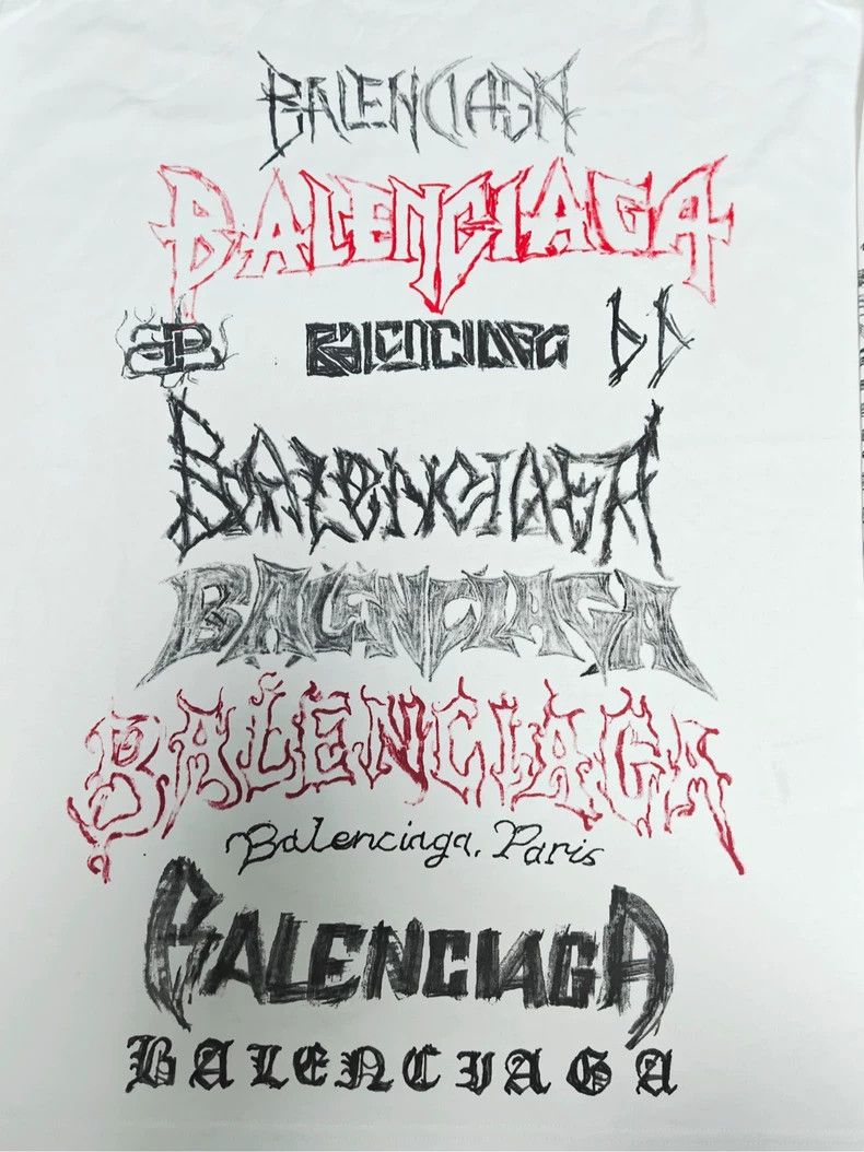 Balenciaga Balenciaga 24ss DIY mental the Yearofthe Loong opium graffi Size US S / EU 44-46 / 1 - 4 Thumbnail