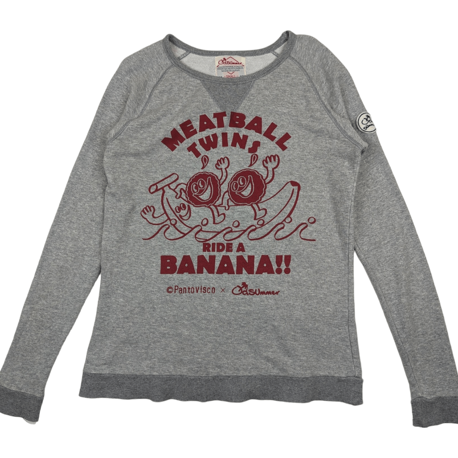 Japanese Brand Japan OLD SUMMER Meatball Banana Jumper Sweatshirt Size S / US 4 / IT 40 - 2 Thumbnail