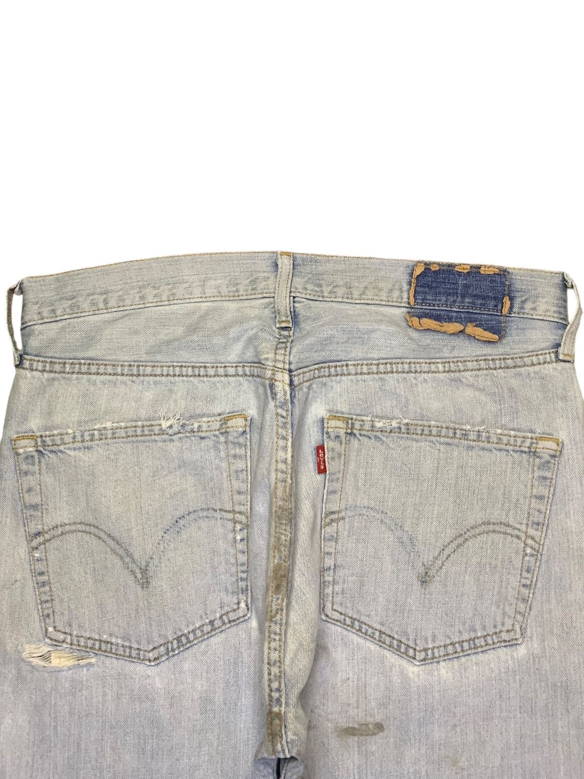 Levi's SALES🔥Vintage 90s Levis 501 Faded Wash Ripped Loose Jeans Size US 32 / EU 48 - 8 Thumbnail