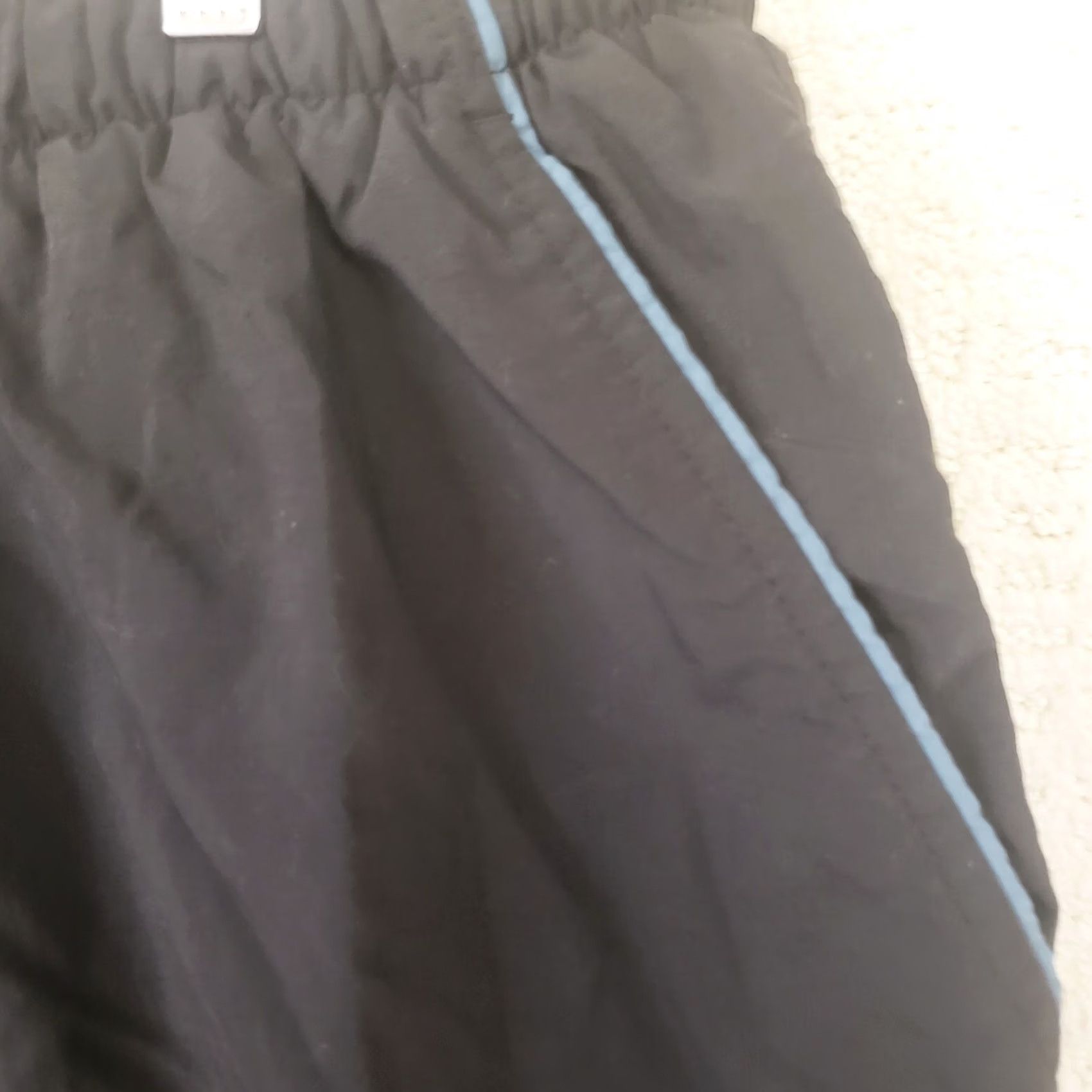 Vintage Columbia Swim Shorts Mens 2XL Belted Black Trunks Lined Nylon Polyester Breathing Inside Pockets Sportswear Beach Going Out Logo Size US 39 - 5 Thumbnail