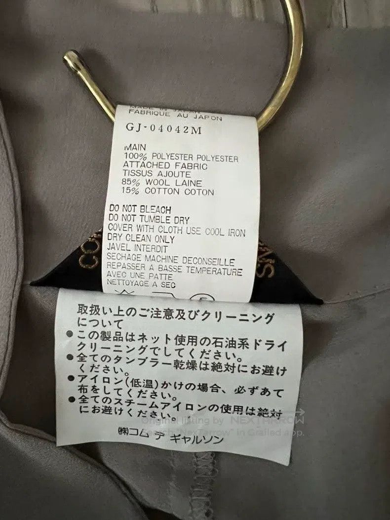 Comme des Garcons Comme Des Garcons Brown Retro Sheer Design Top Size M / US 6-8 / IT 42-44 - 7 Thumbnail