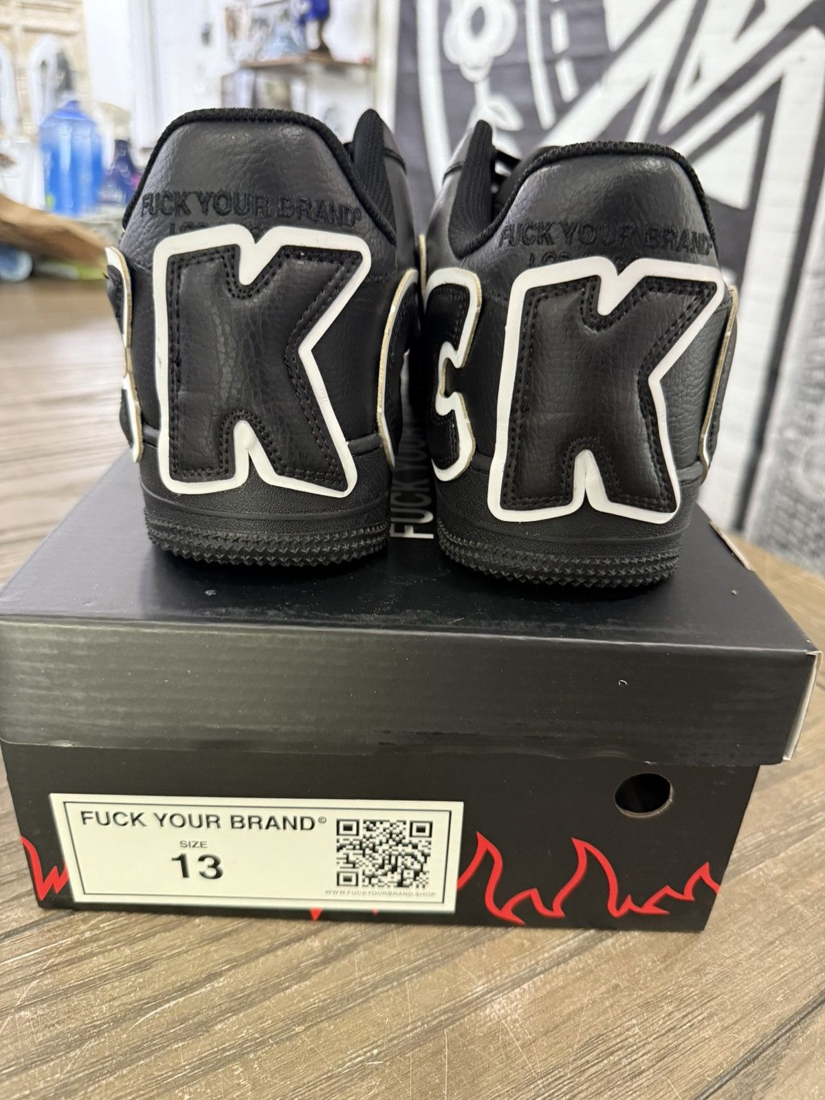 Designer 🖕🏻 FYB Fuck Your Brand FUCK OFF Custom AF1 CPFM Low Size 13 🖕🏻 Size US 13 / EU 46 - 5 Thumbnail